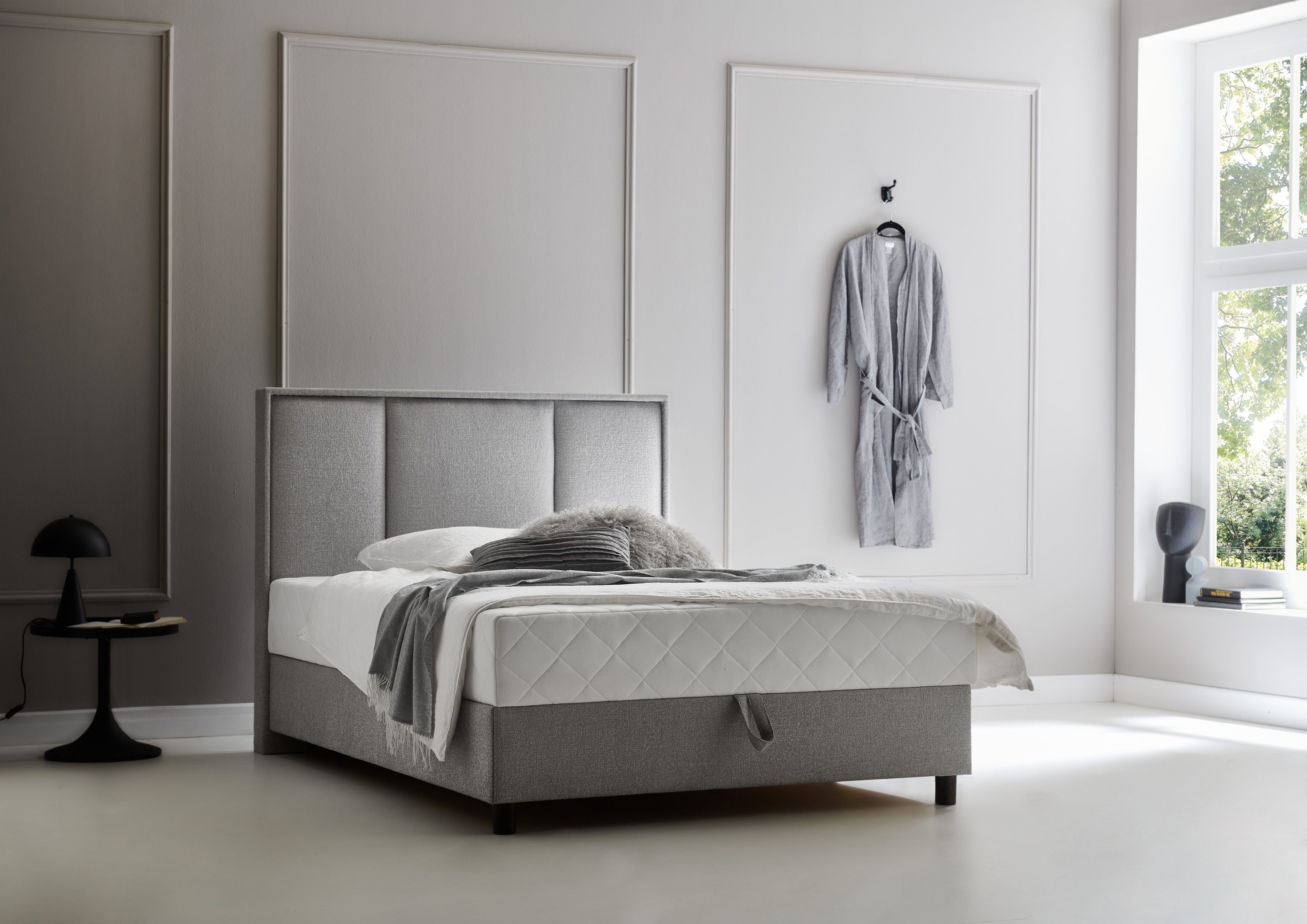 ATLANTIC home collection Boxbett ARLA, mit Taschen-Federkernmatratze und Bettkasten