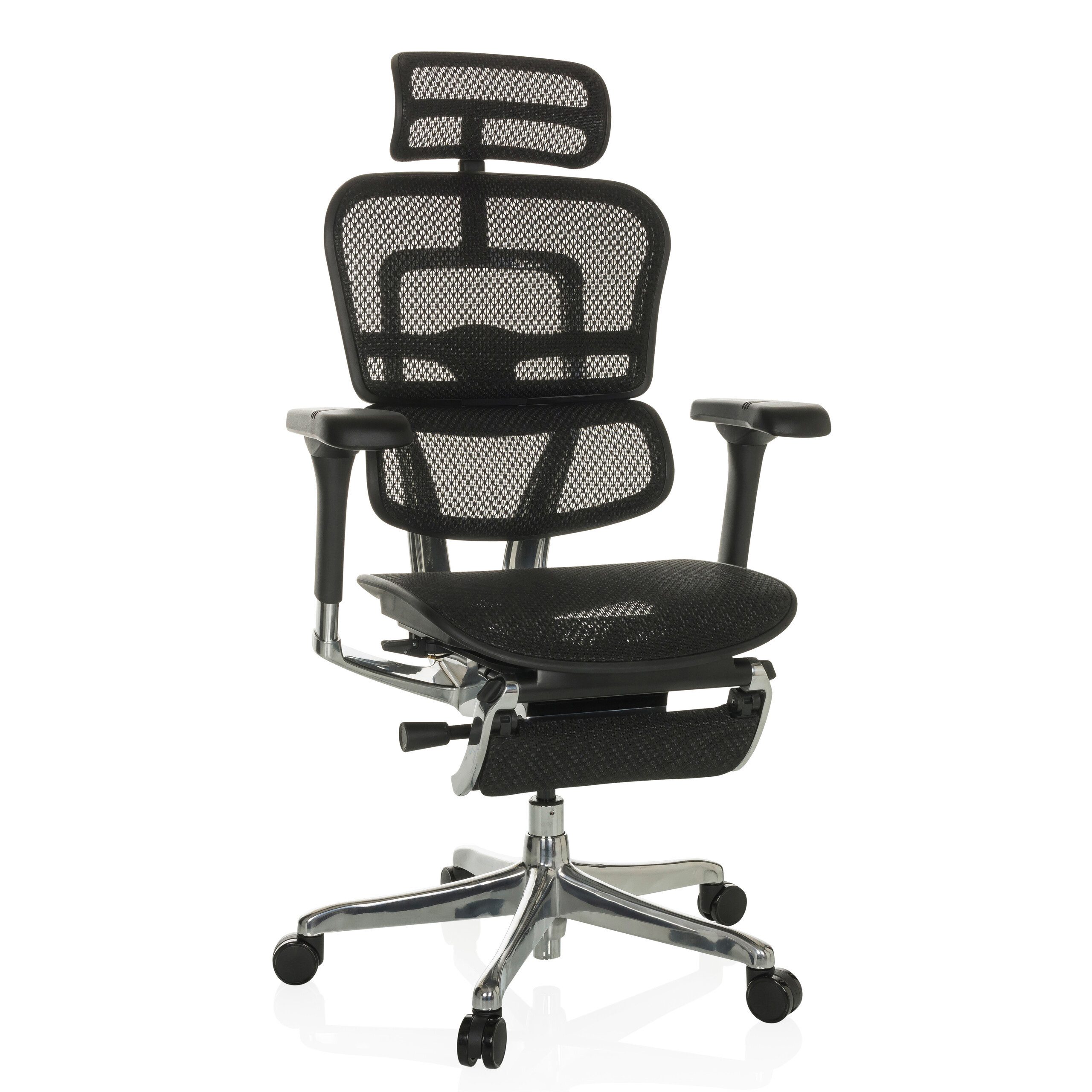 hjh OFFICE Drehstuhl Luxus Chefsessel ERGOHUMAN PLUS LEGPRO GEN2 (1 St), Profi Bürostuhl Schreibtischstuhl ergonomisch