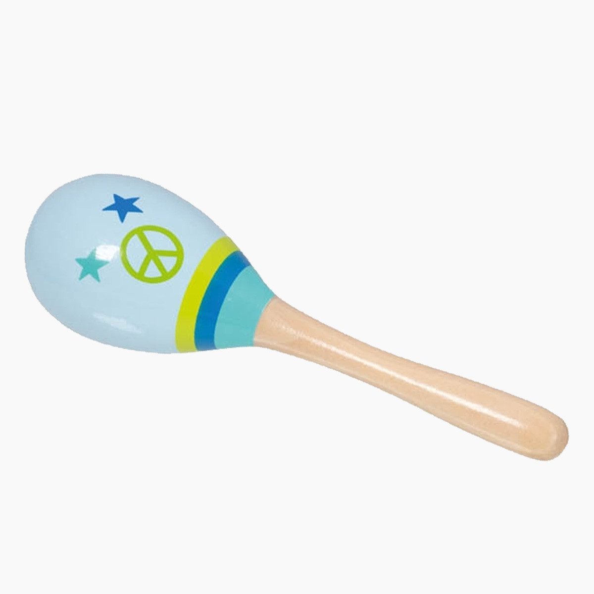 goki Spielzeug-Musikinstrument Maracas Set Herz und Peace, (packung, 2 tlg., spar set), Erstes Musikerlebnis Spaß an Rhythmus und Klängen