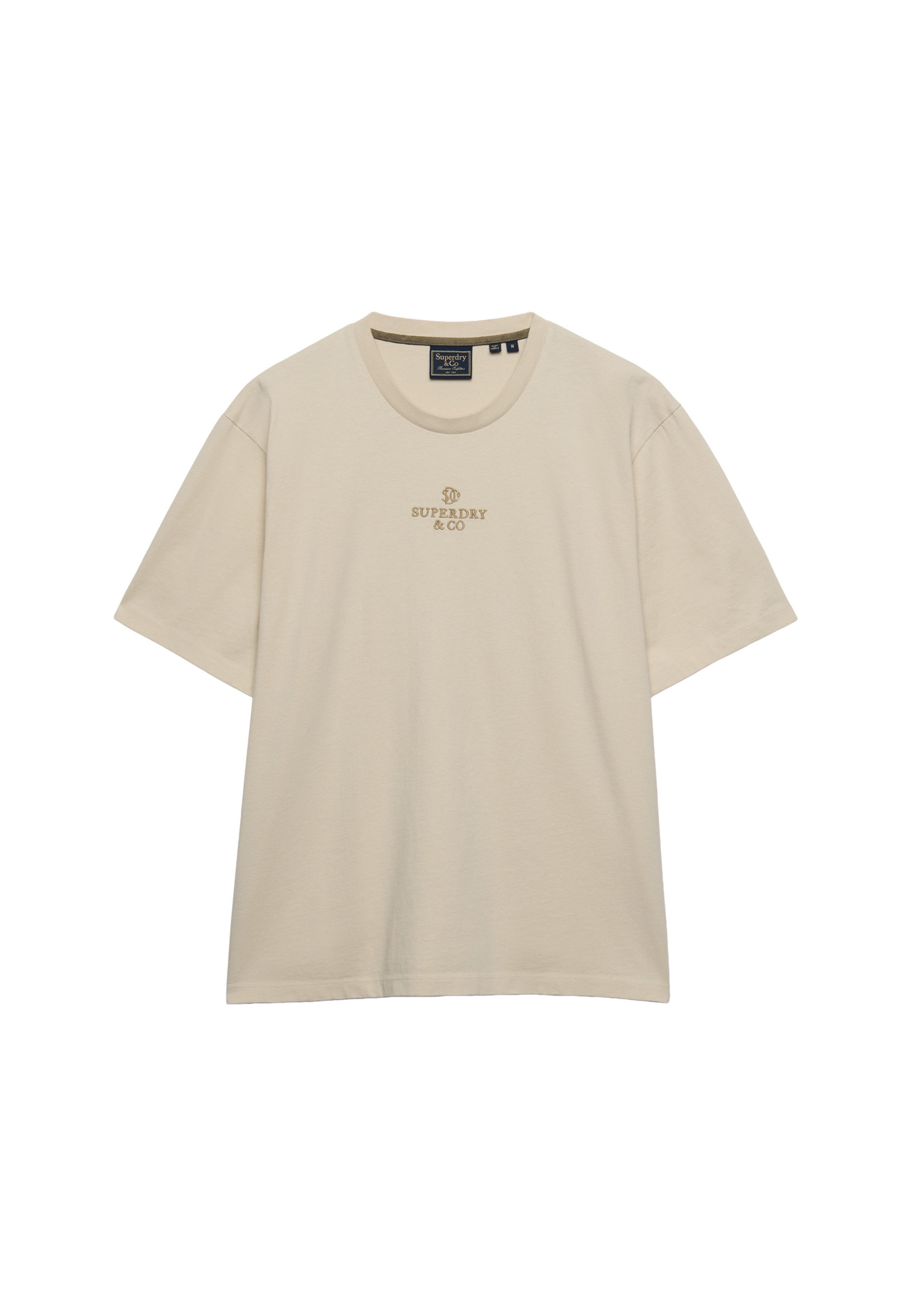 Superdry Rundhalsshirt MICRO LOGO T SHIRT Baumwolle, loose fit