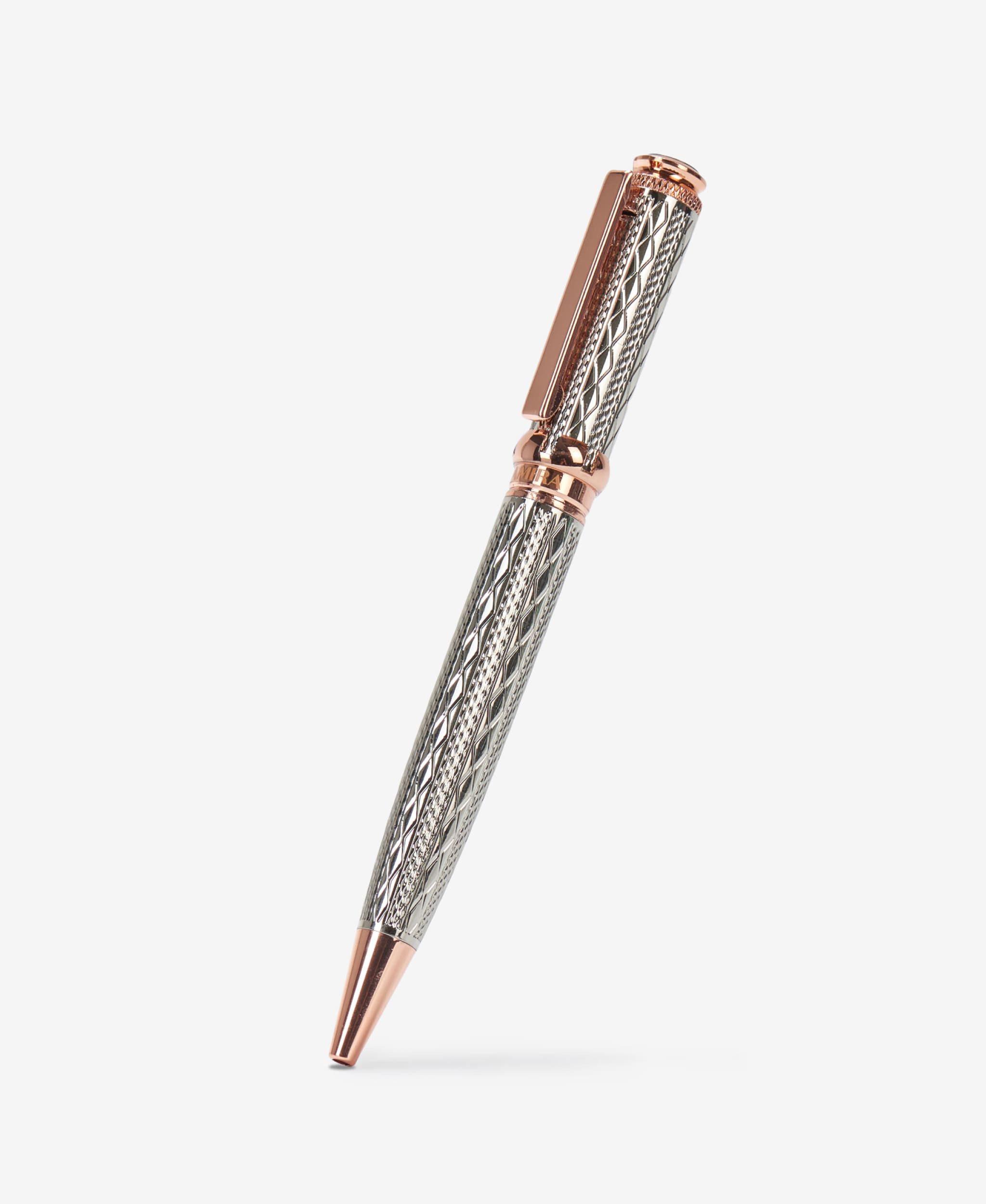 GLAMIRA Kugelschreiber Metallkugelschreiber - Silber mit Roségold, (1-tlg), hochwertige Verarbeitung; sanftes, müheloses Gleiten