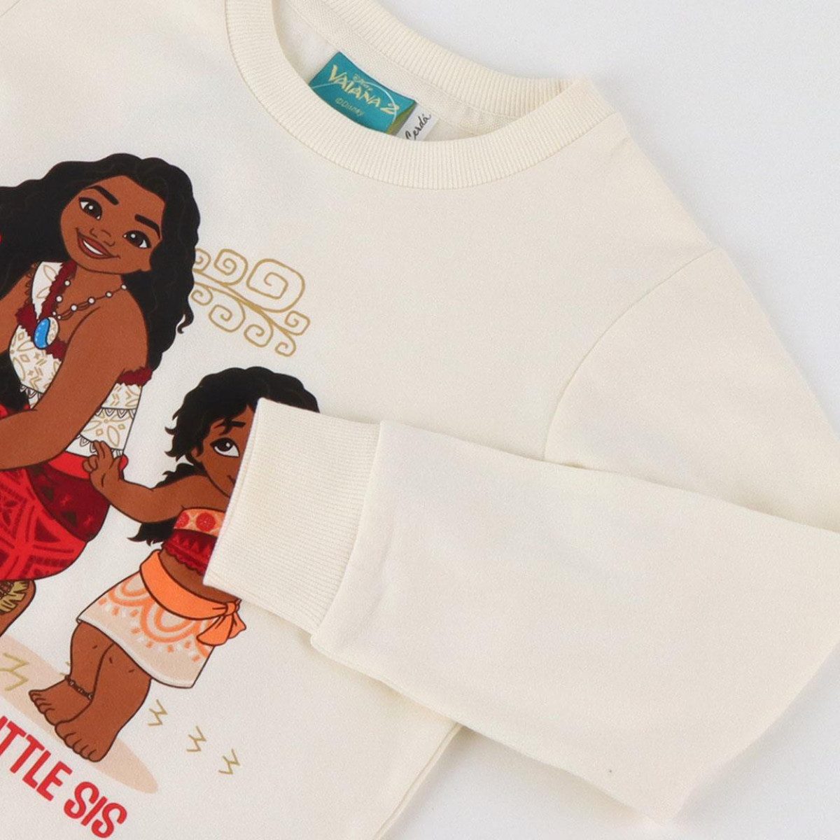 Cerda Sweatshirt Disney Moana Sweatshirt Kinder Baumwoll-Mix angeraut bequem – Bild 3 von 4