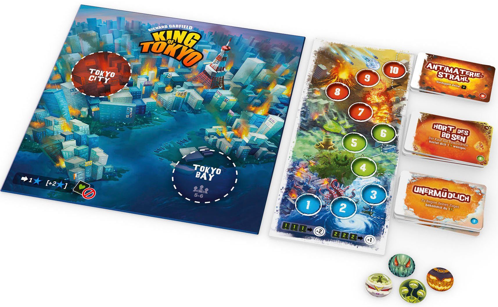 iello Spiel Erweiterungsspiel, King of Tokyo - Noch Boshafter!, Strategiespiel