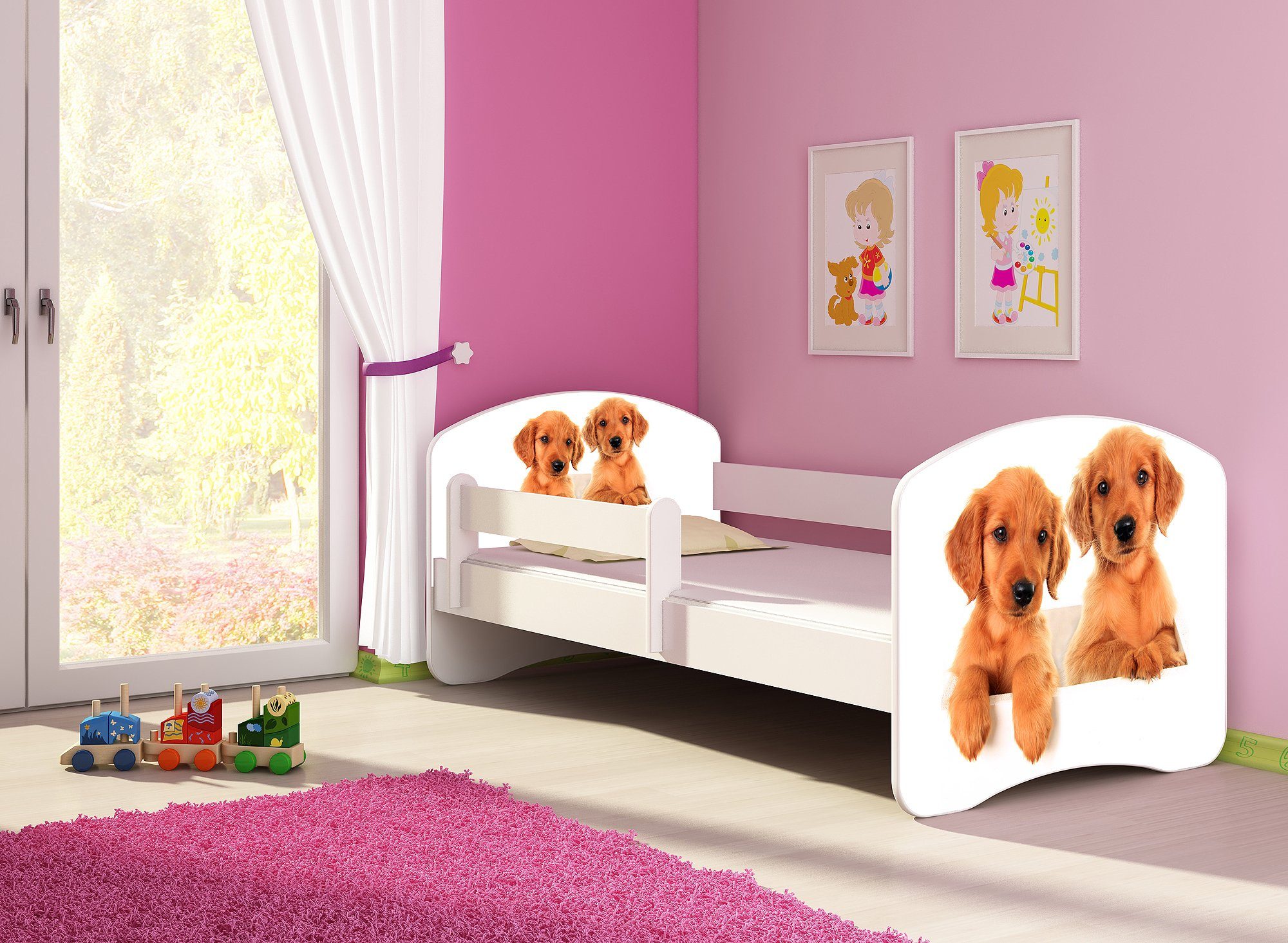 Clamaro Kinderbett (Kinderbett, Babybett 70x140, 80x160, günstig online kaufen