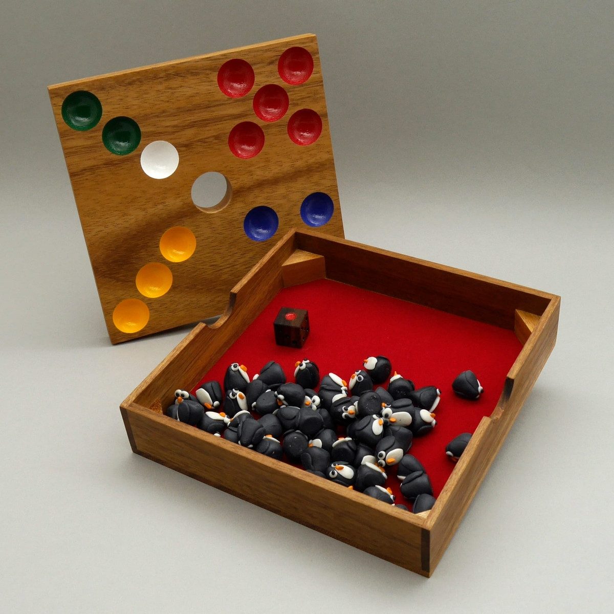 ROMBOL Denkspiele Spiel PINGUINSPIEL - tolles Familienspiel, Würfelspiel, exklusiv nur bei uns