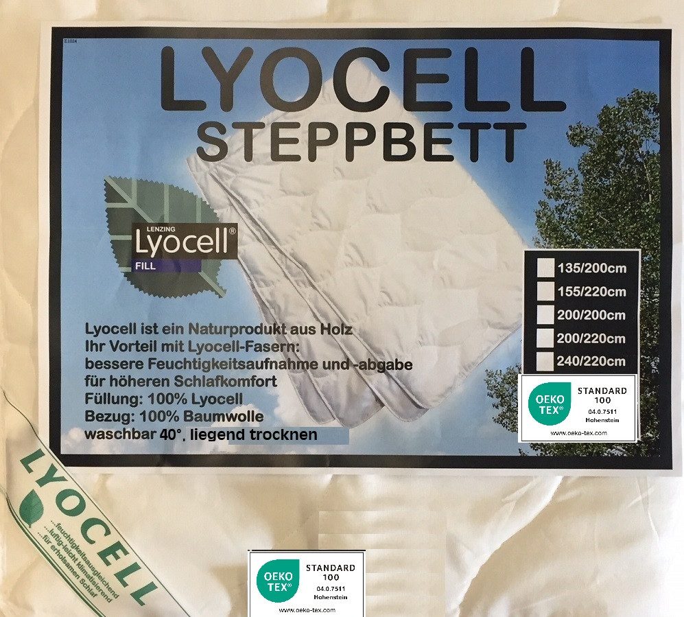 Betten Traumland Naturfaserbettdecke Sommerdecke aus TENCEL™ Lyocell Lenzing, Füllung: 100% TENCEL™ Lyocell, hergestellt in Deutschland