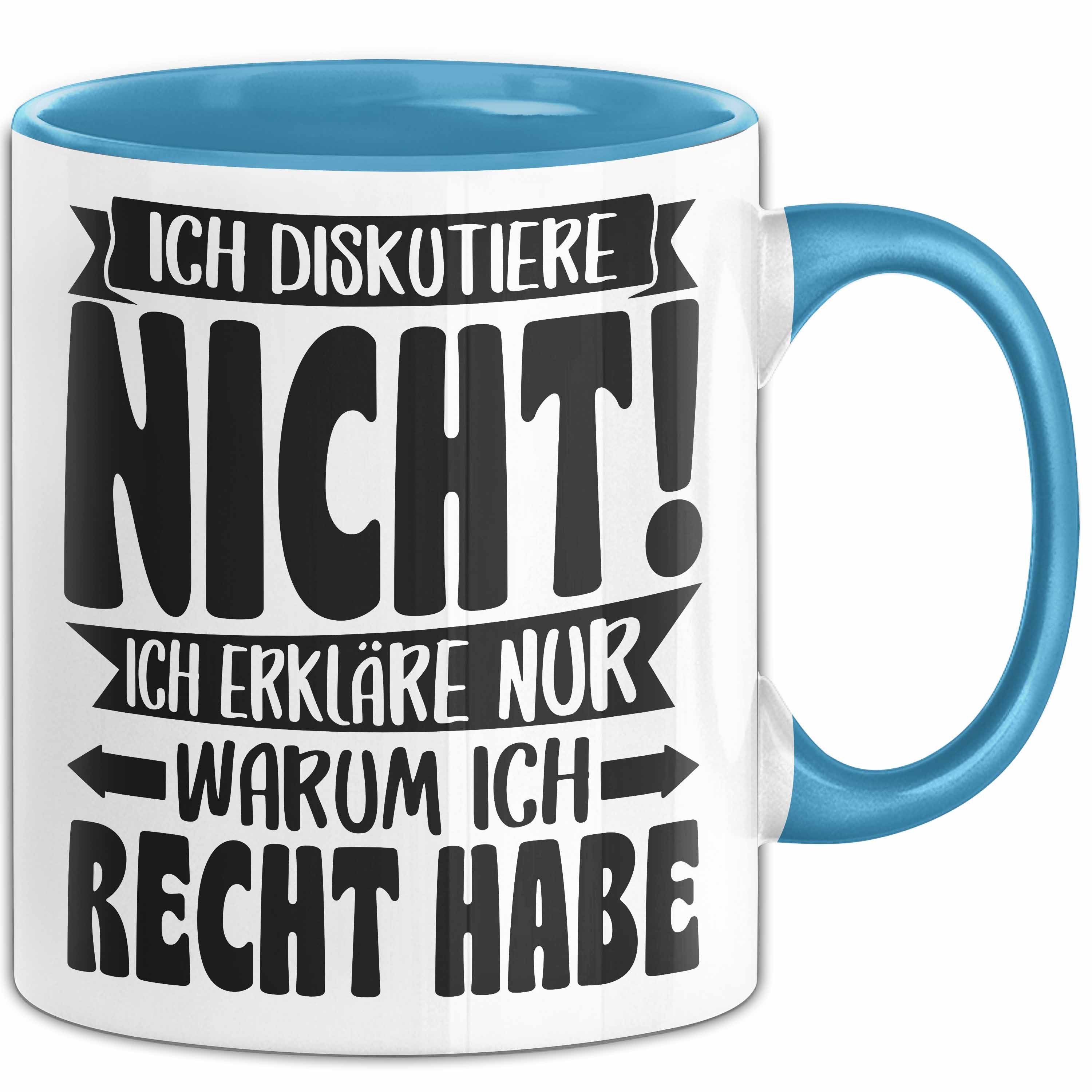 Tasse Lustige Tasse Besserwisser Mit Spruch Ich Diskutiere Nicht Ich Erkläre