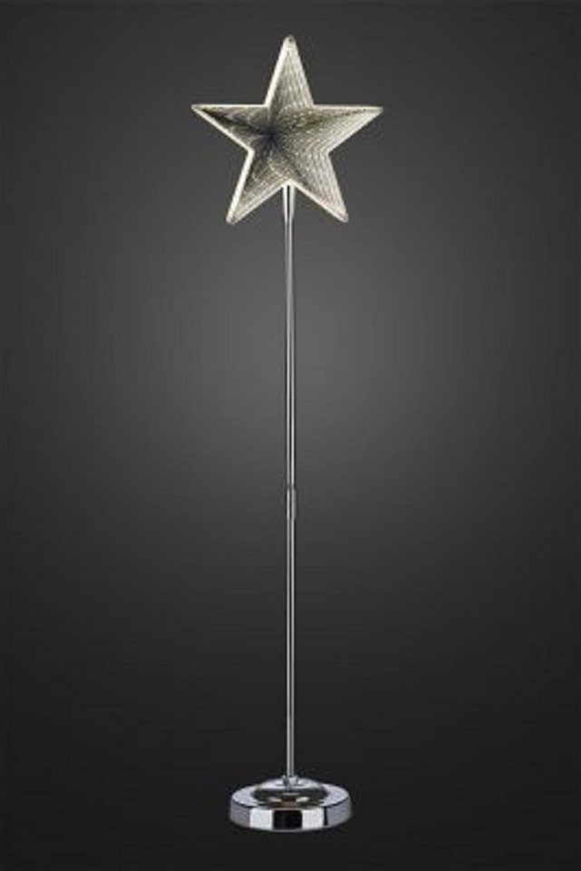 Hellum LED Stern 75cm hohem Standfuß mit Infinity-Effekt