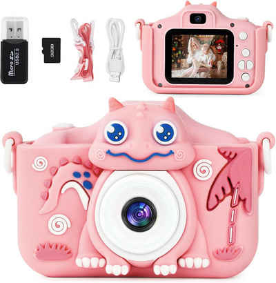 OSDUE 3-12 Jahre Alter Kinder Spielzeug 1080P HD Kinderkamera (mit 32GB SD-Karte Selfie Digitalkamera, Kids Video Camcorder)