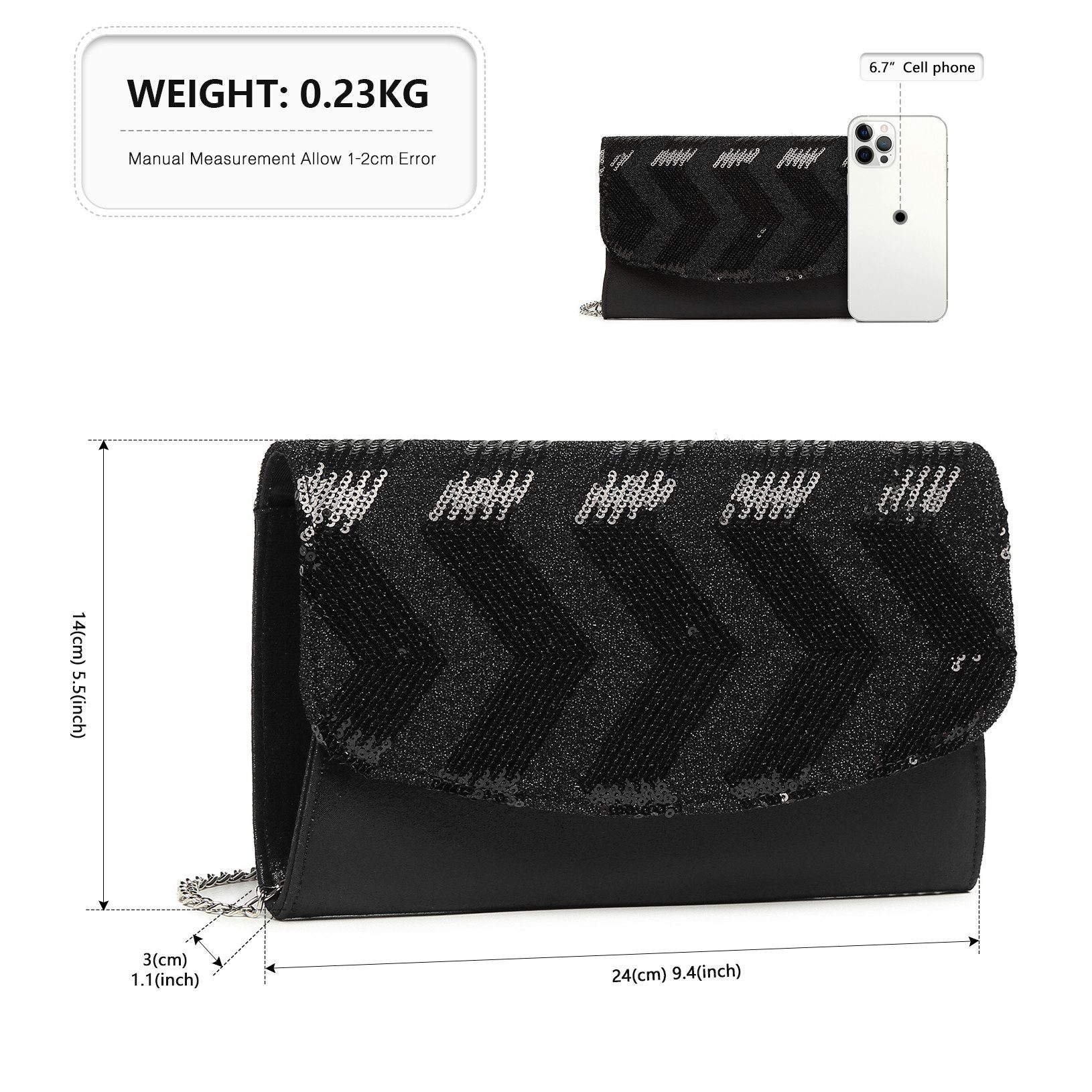 Miss Lulu Clutch Elegante Damen Abendtasche günstig online kaufen