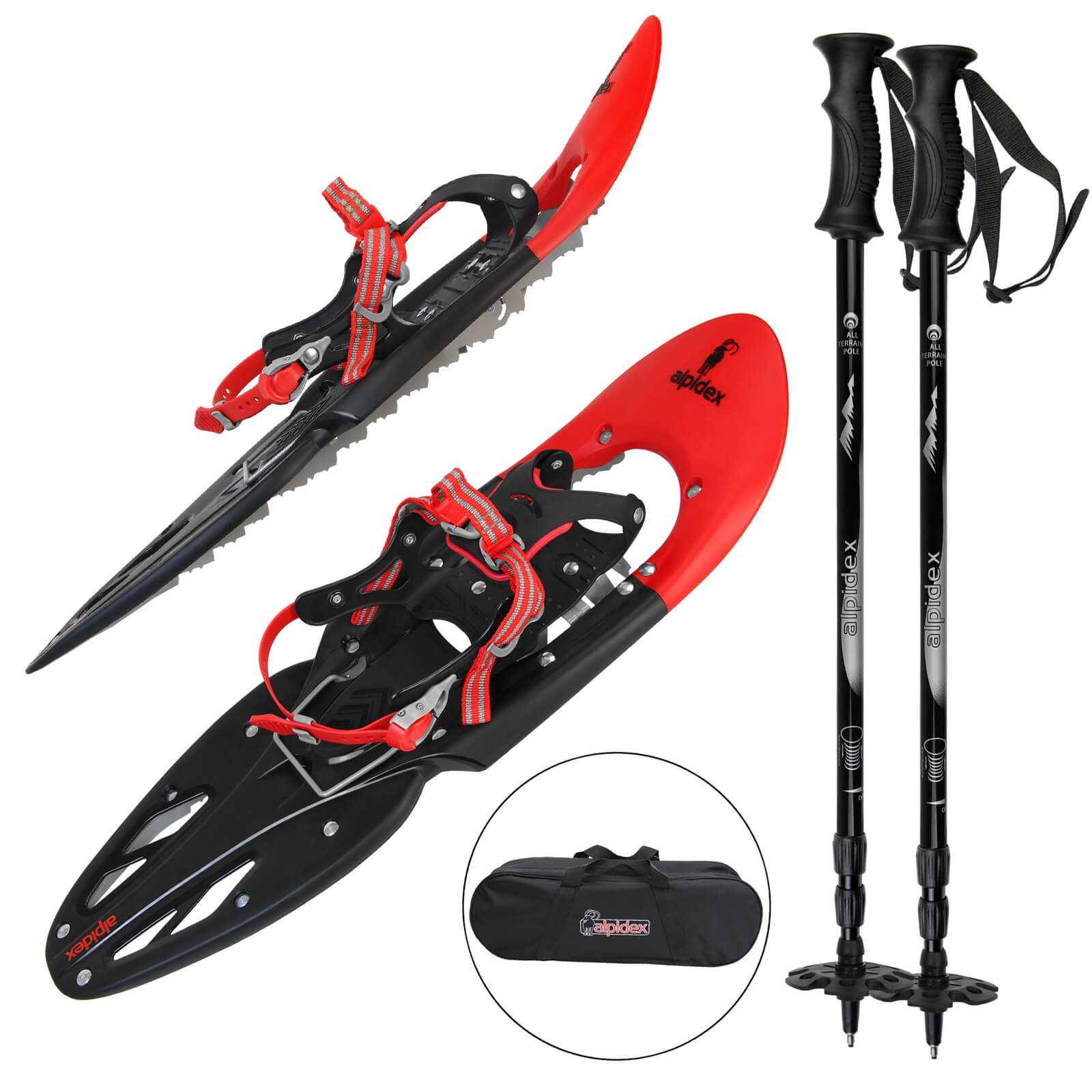 ALPIDEX Schneeschuhe Schneeschuhe für Schuhgröße 38 - 46 bis 140 kg - mit o günstig online kaufen