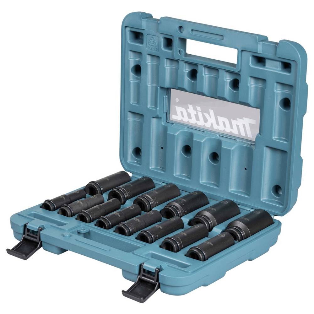 Makita Steckschlüssel Schlagn-Set 14tlg. 1/2″ Im.Blk E-16586