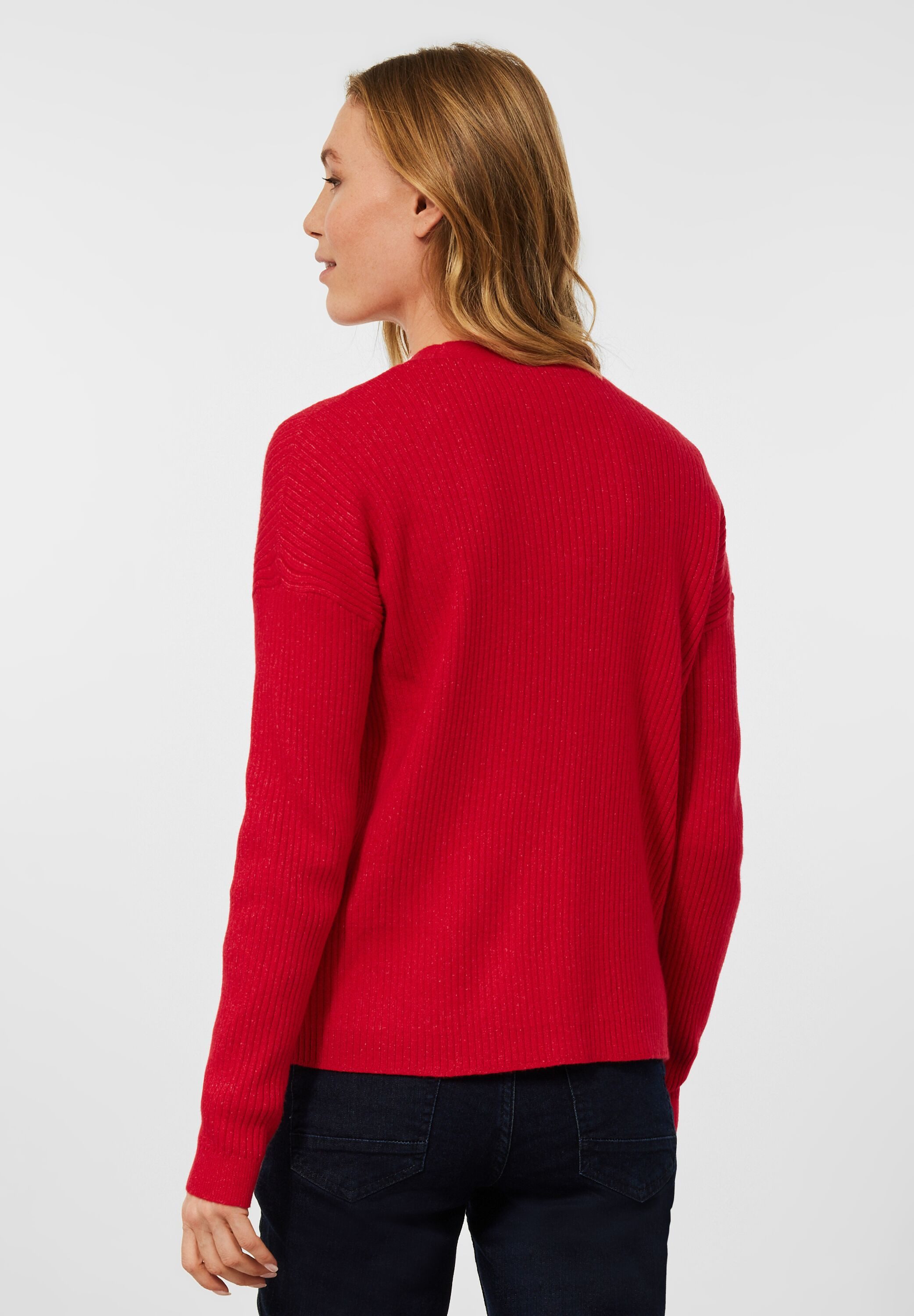 CECIL Strickjacke Rippcardigan mit Knöpfen