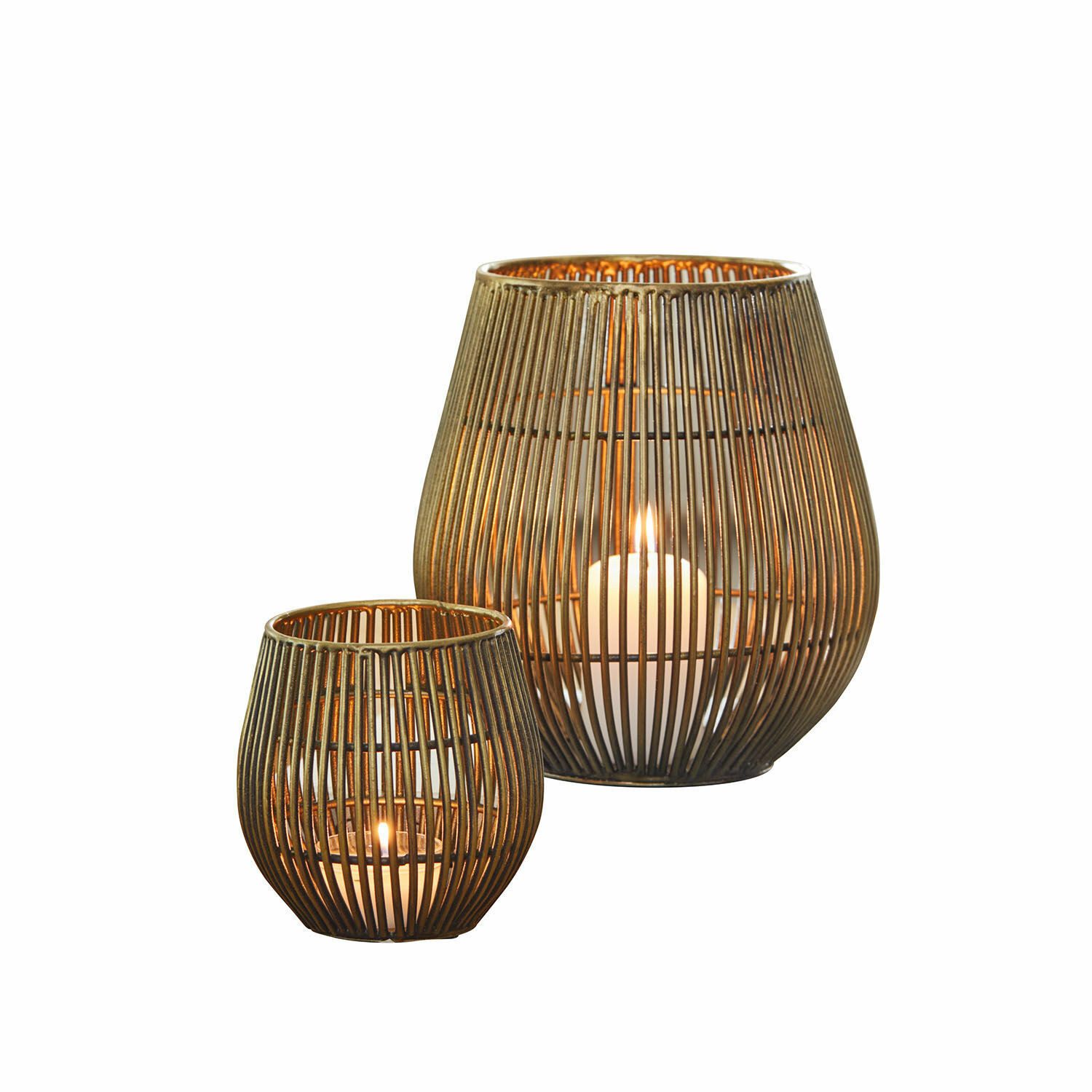 Mirabeau Windlicht Windlicht 2er Set Pontarino antikmessing (2er Set, 2er S günstig online kaufen