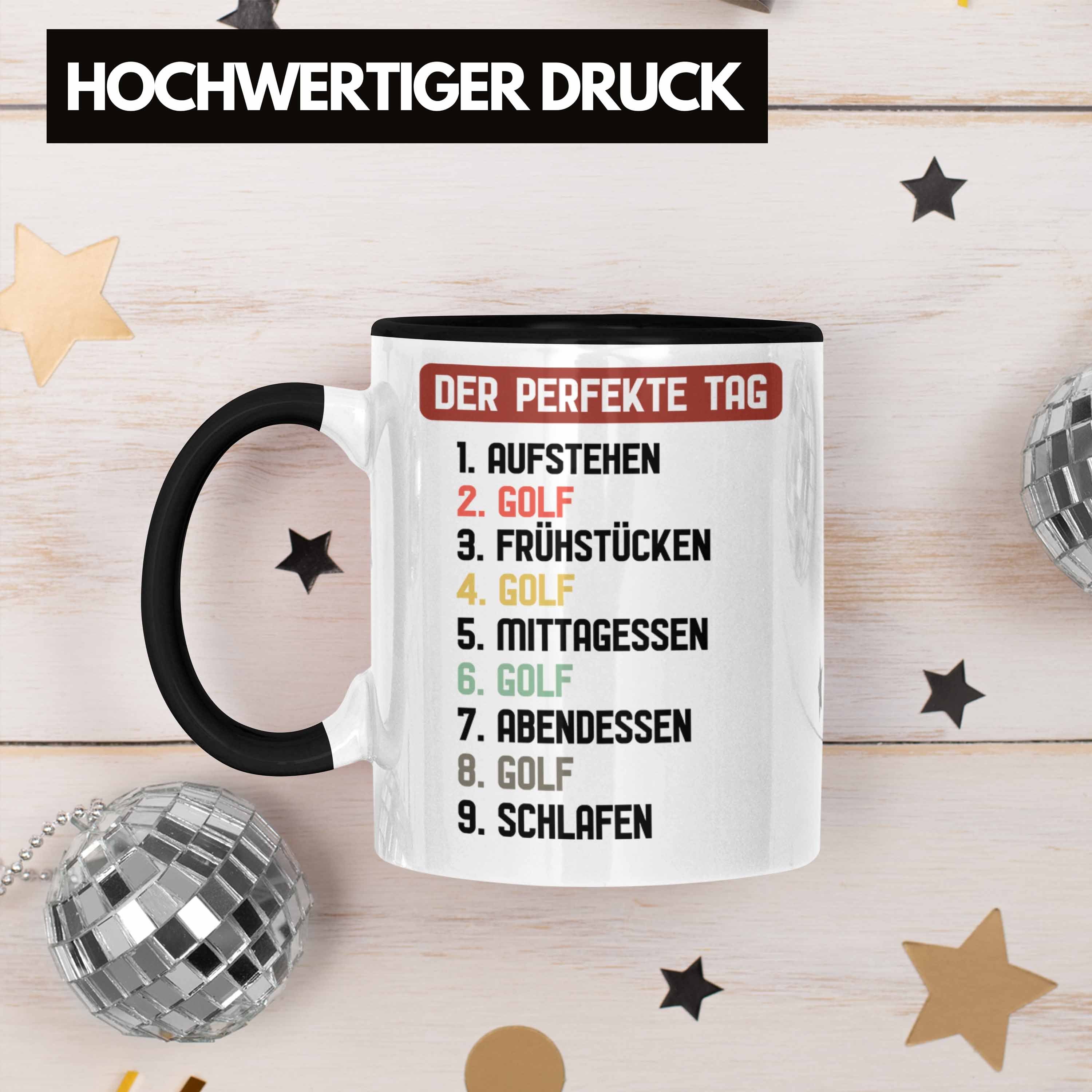 Trendation Tasse Trendation - Golfer Tasse Geschenk Der Perfekte Tag Golfen Golfball Ge