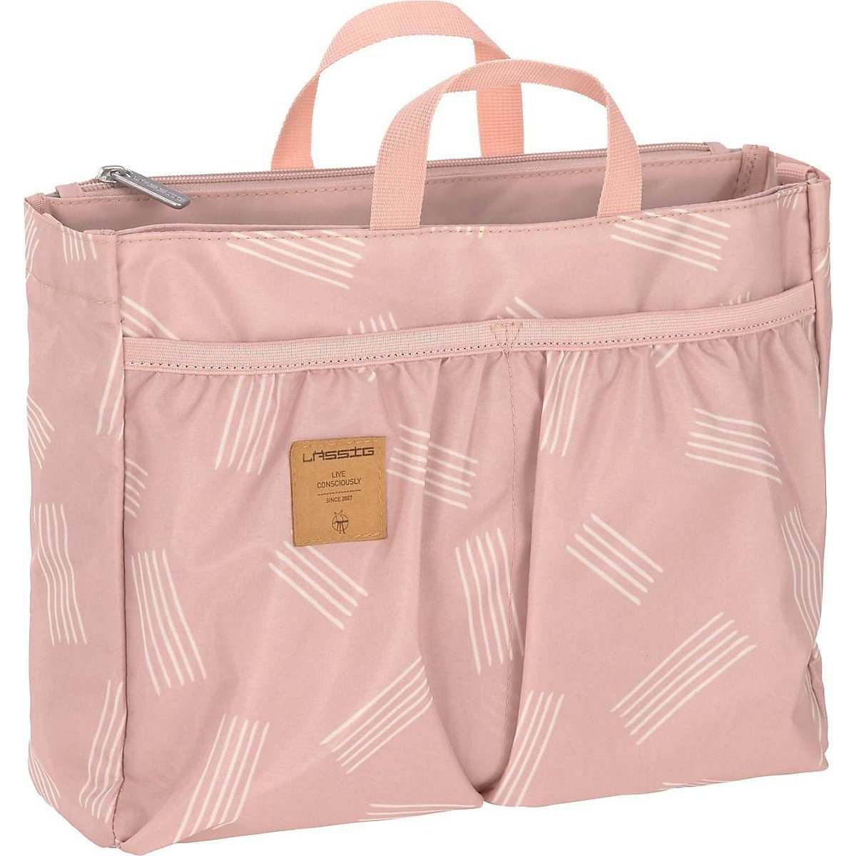 rose Stripes LÄSSIG Multitalent Soft Kinderwagen-Transporttasche Buggy-Organizer