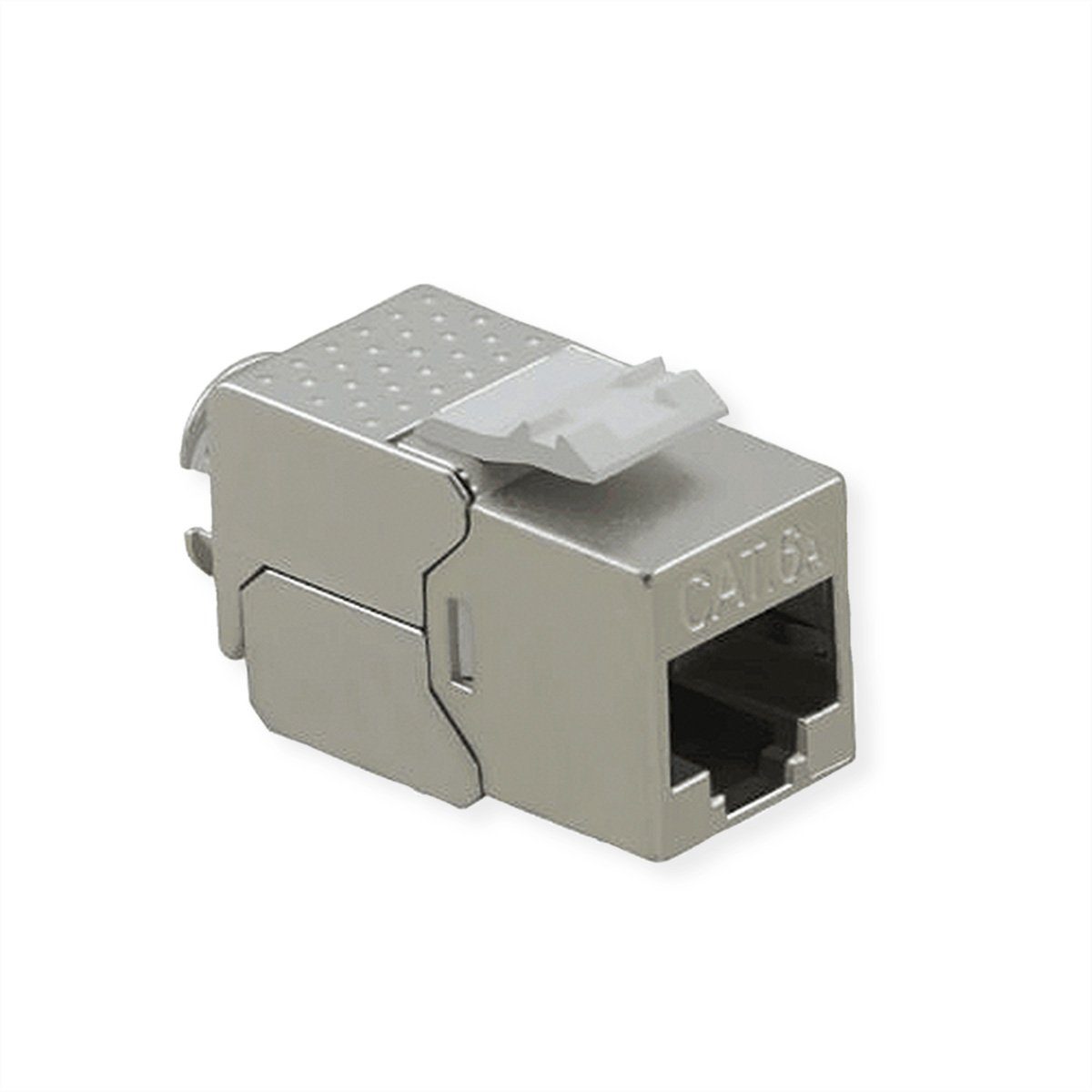 Kat.6A (Class EA) Keystone, RJ-45, geschirmt, werkzeuglos, SuperSLIM Netzwerk-Panel