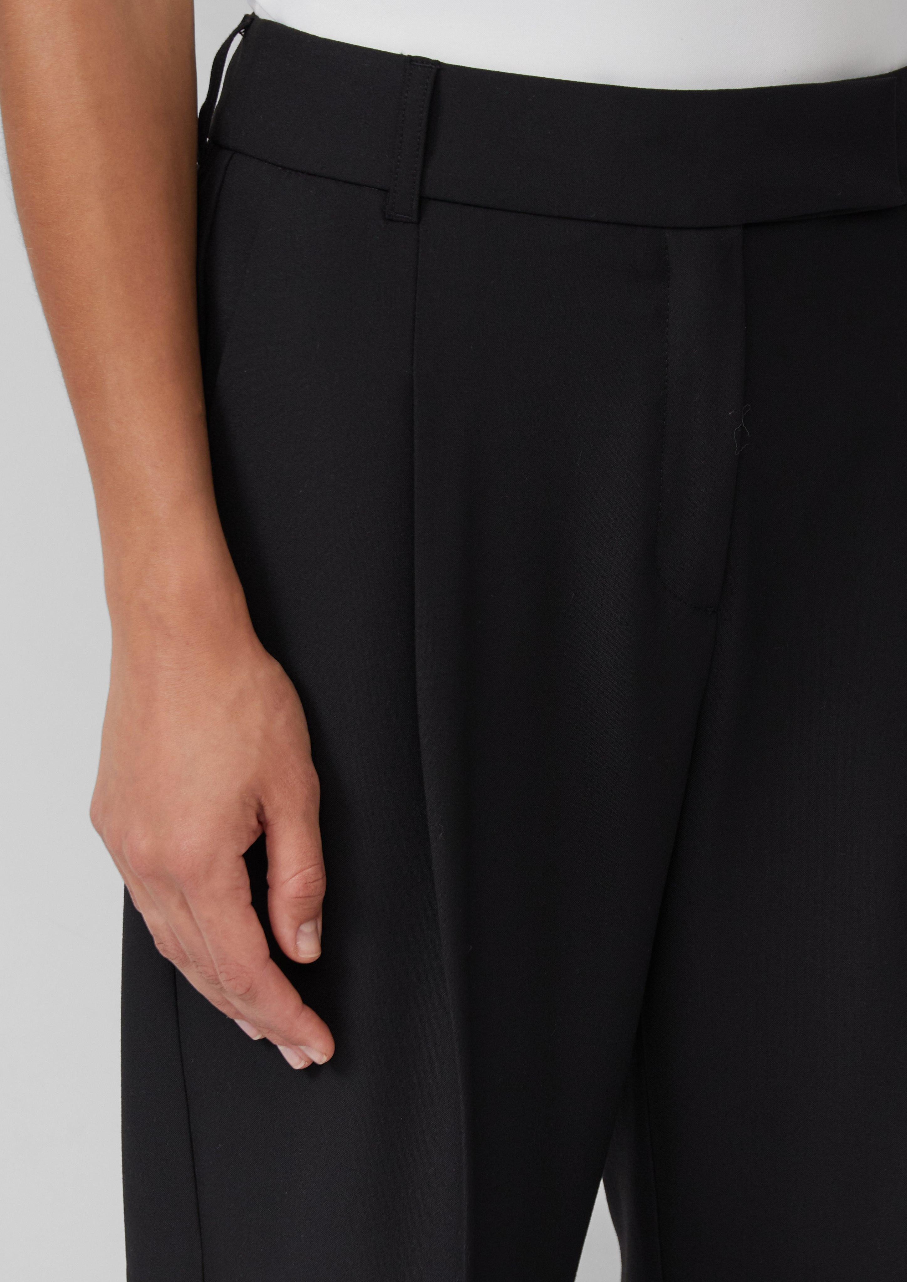 s.Oliver BLACK LABEL Stoffhose Wide Leg-Hose günstig online kaufen