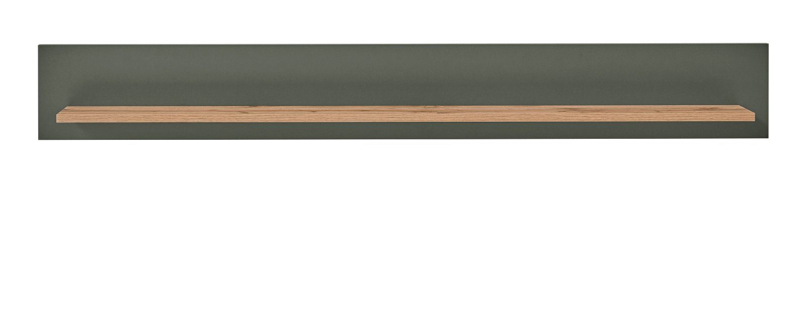 Furn.Design Wandboard Norwich, Wandregal in dunklem grün und Wotan Eiche, Breite 150 cm