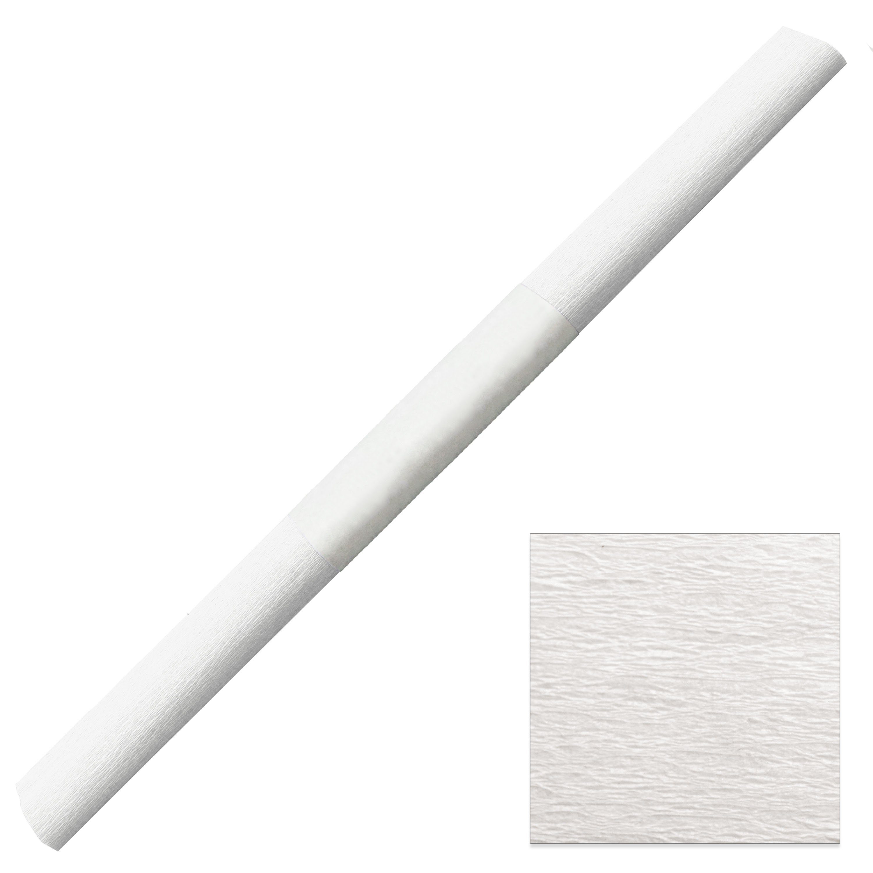 Staufen Papierdekoration Aquarola Krepppapier wasserfest 50x250cm - 1 Rolle mit Banderole weiß