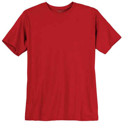 redfield Rundhalsshirt »T-Shirt große Größen rot Redfield«