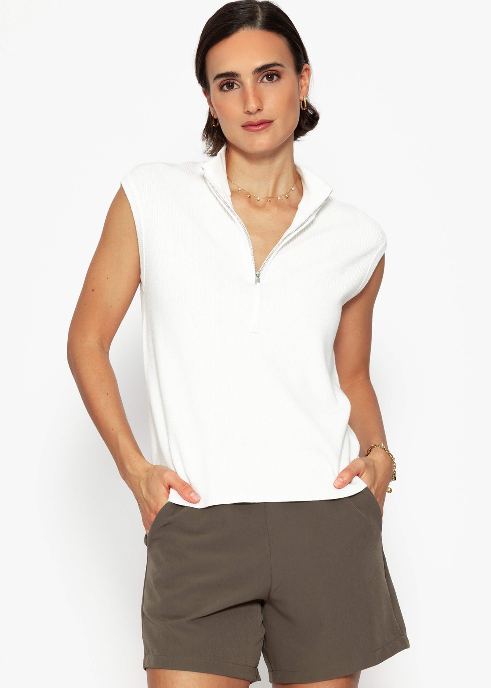 SASSYCLASSY T-Shirt Ärmellose Top Damen mit günstig online kaufen