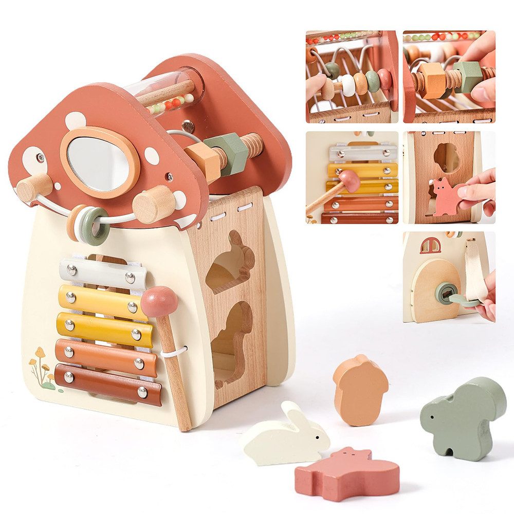 CLTYQ Motorikwürfel Holzspielzeug Montessori Spielzeug ab günstig online kaufen
