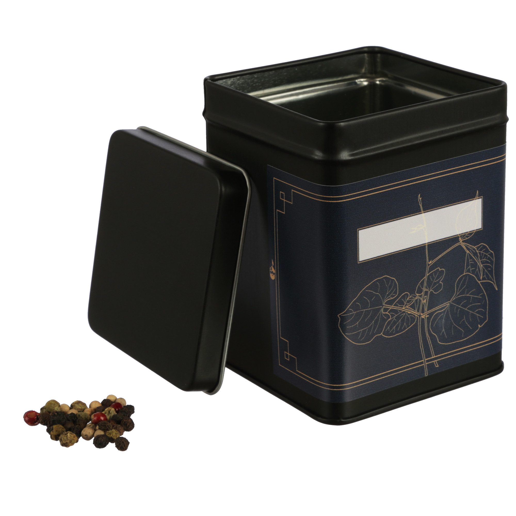 DOSENRITTER Teedose WATSON inkl. 6 florale-Etiketten, (6-tlg), aus Metall