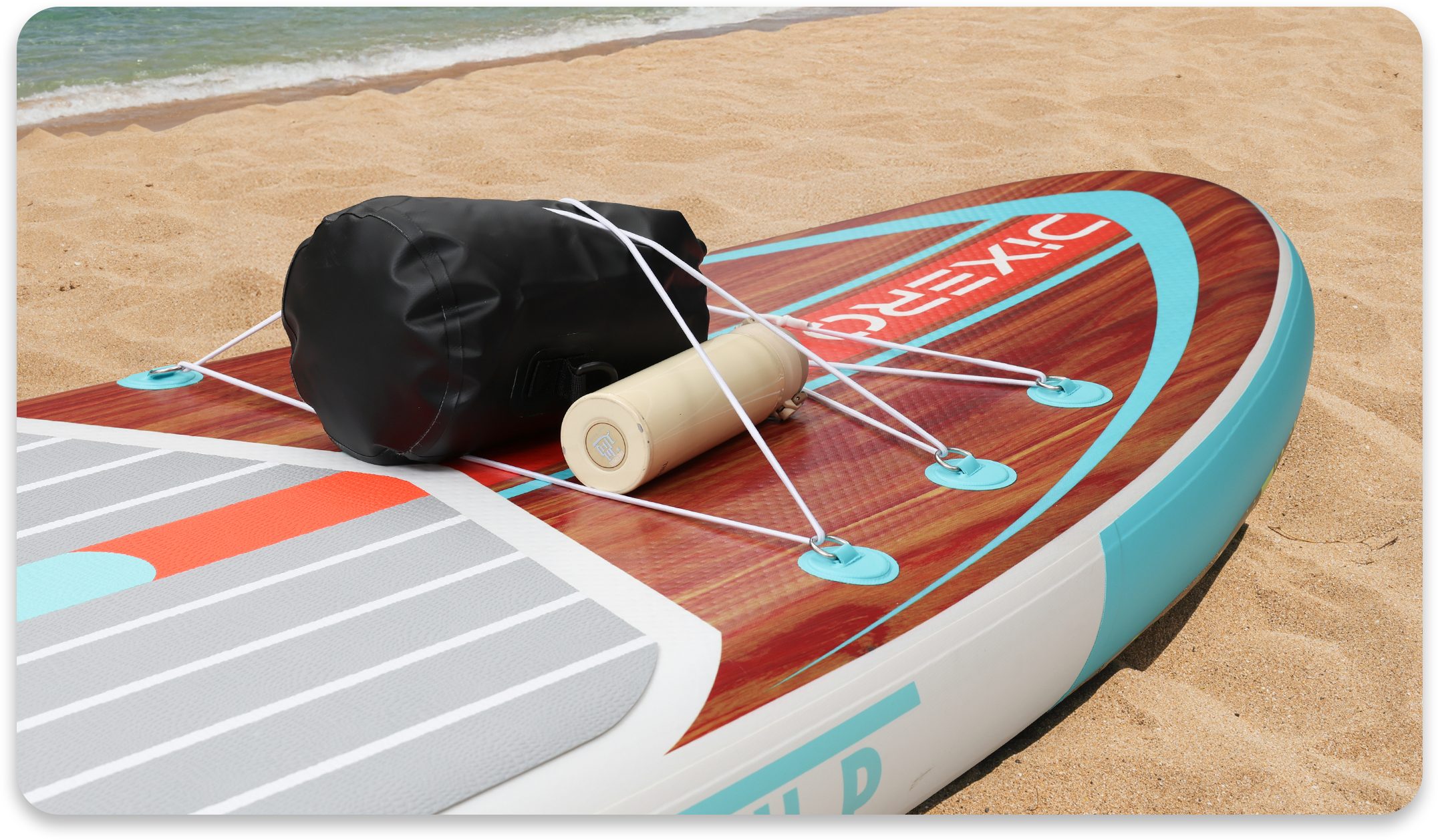 COIL SUP-Board Aufblasbares SUP Board Set – Stand Up Komplettset, (Set, mit Paddel, mit Pumpe), wasserdichte Handytasche, Stabil, Leicht, Zubehör – Bild 4 von 5