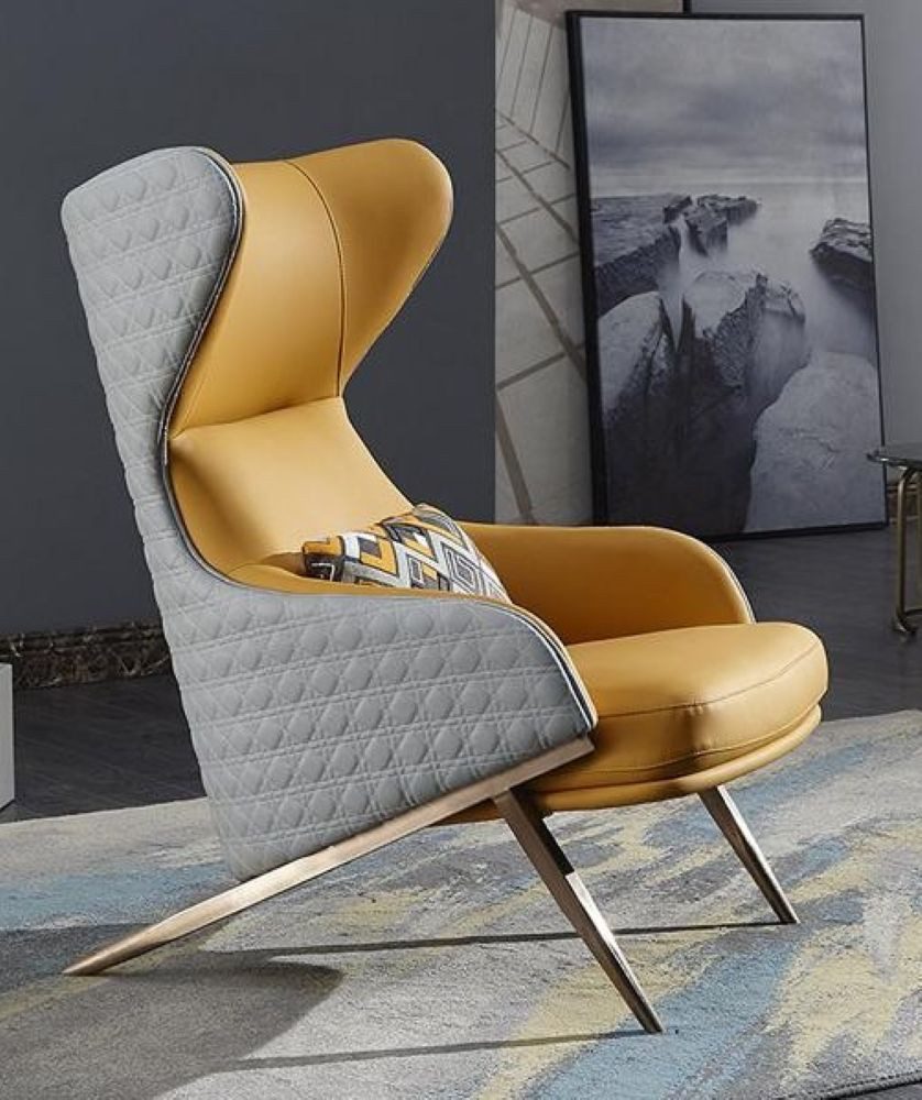 Xlmoebel Sessel Luxus Einzelsitzer Sofa aus hochwertigem Material in elegantem Design (Sessel), Hergestellt in Europa