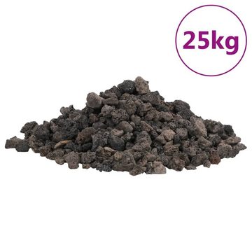 vidaXL Aquarien-Substrat Lavagranulat 25 kg Schwarz 1-2 cm