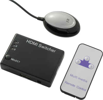 Schwaiger HDM31A 531 HDMI-Adapter 3,5mm Klinkenstecker zu HDMI Buchse, DC Buchse, 120 cm, keine externe Stromversorgung nötig