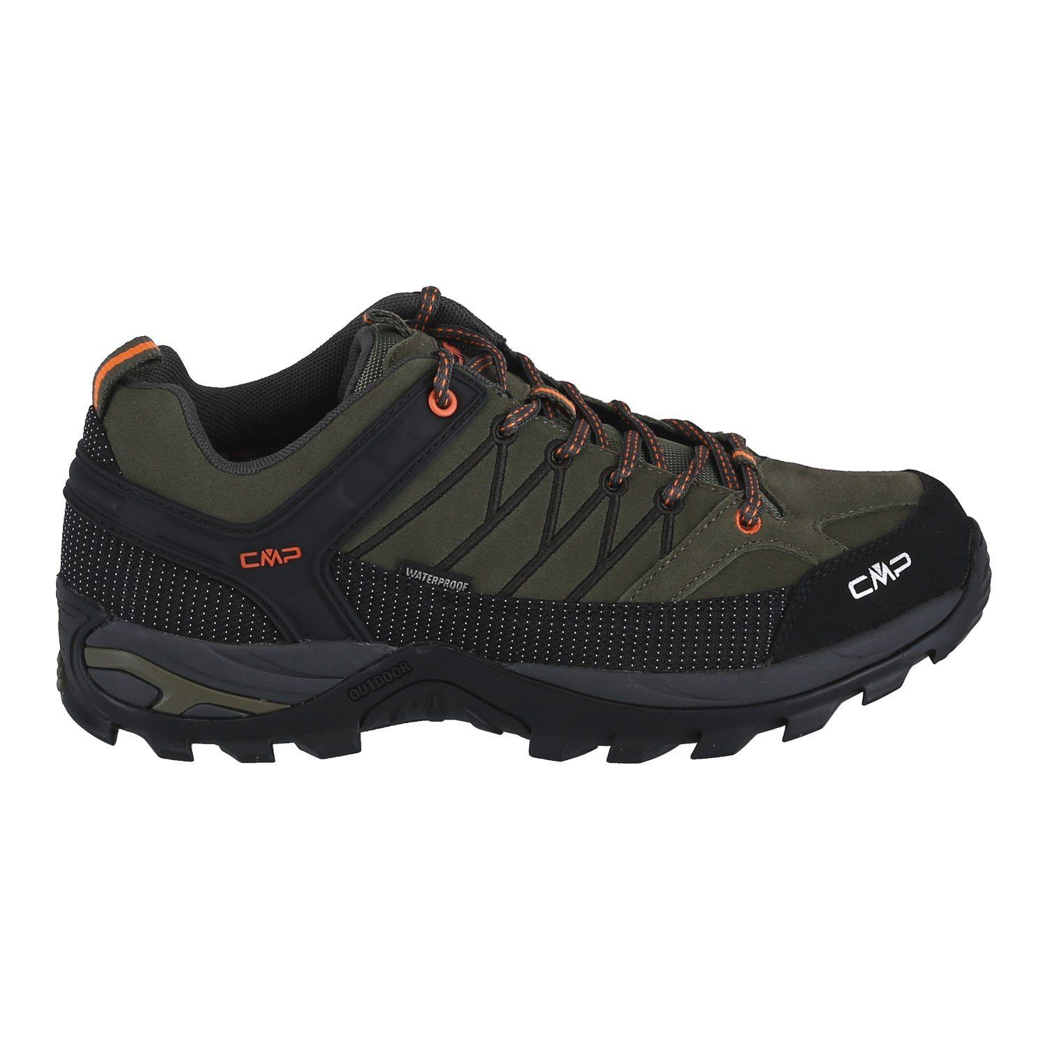 CMP Rigel Low Trekking WP (Trekking, wasserdicht) olivegrün/orange Herren W günstig online kaufen