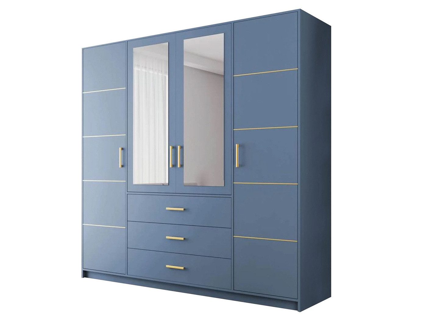 Beautysofa Kleiderschrank Kleiderschrank mit 4 türen günstig online kaufen