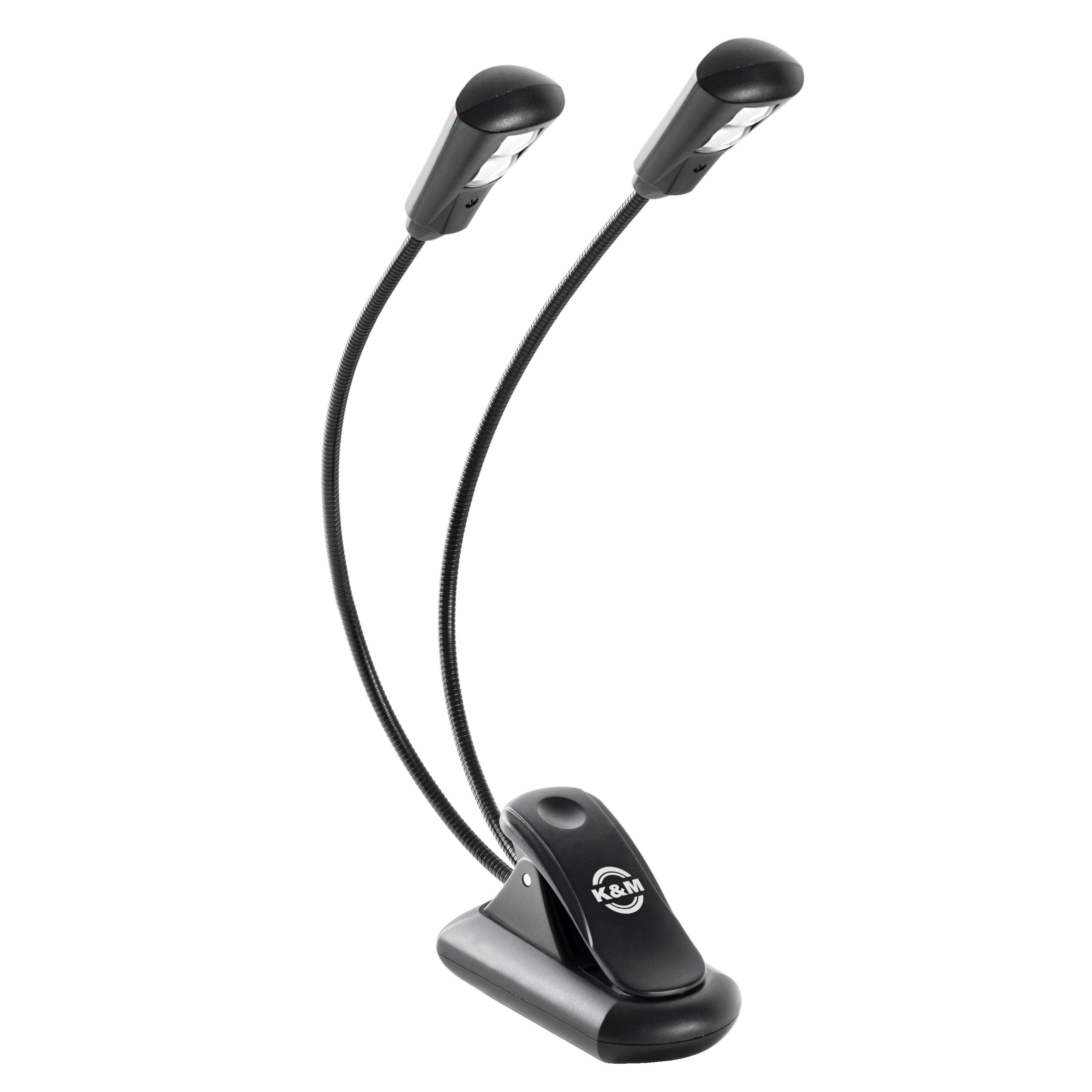 König & Meyer Klemmleuchte, 12259 Notenpultleuchte »Double2 LED FlexLight rechargeable« -