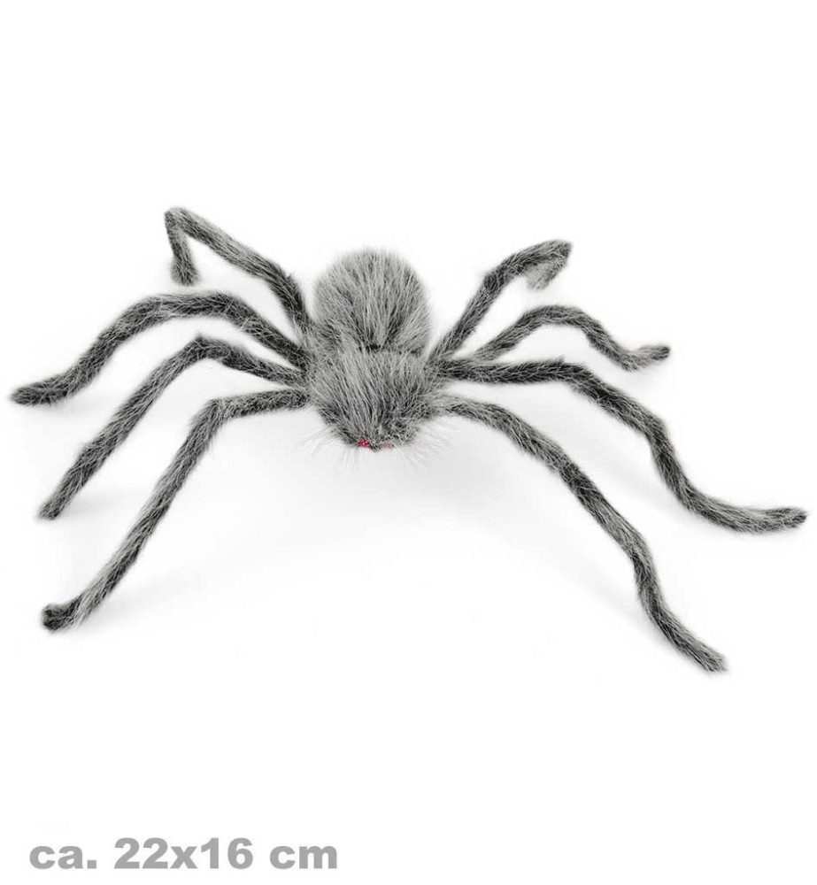 Fries Dekofigur XXL Deko Spinne 22 x 16 cm Halloween Karneval Party günstig online kaufen