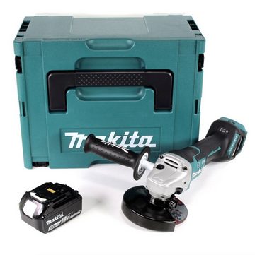 Makita Winkelschleifer DGA 517 F1J Akku Winkelschleifer 18 V 125 mm Brushless + 1x Akku 3,0