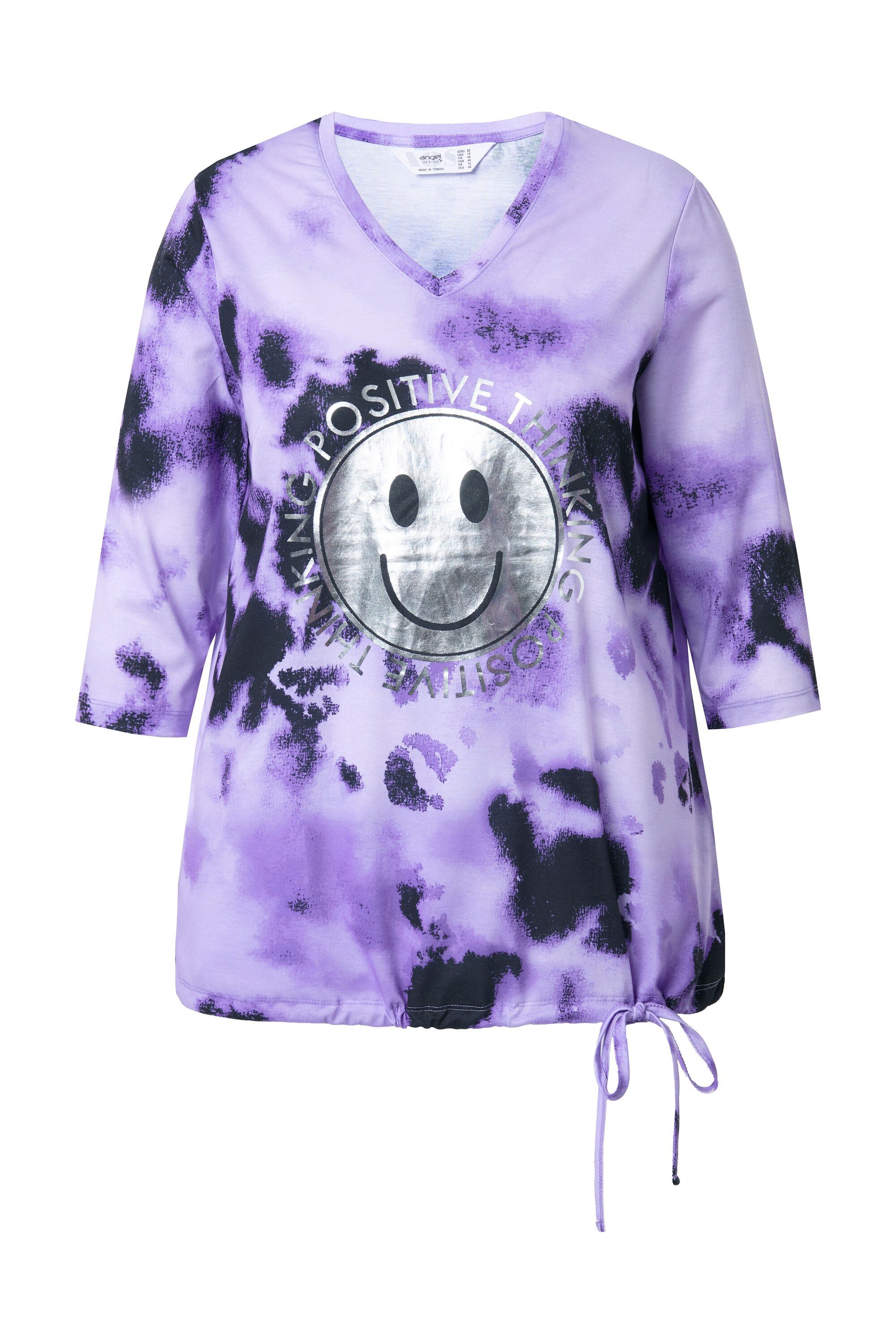 Angel of Style T-Shirt T-Shirt Regular Fit glänzender Smiley günstig online kaufen