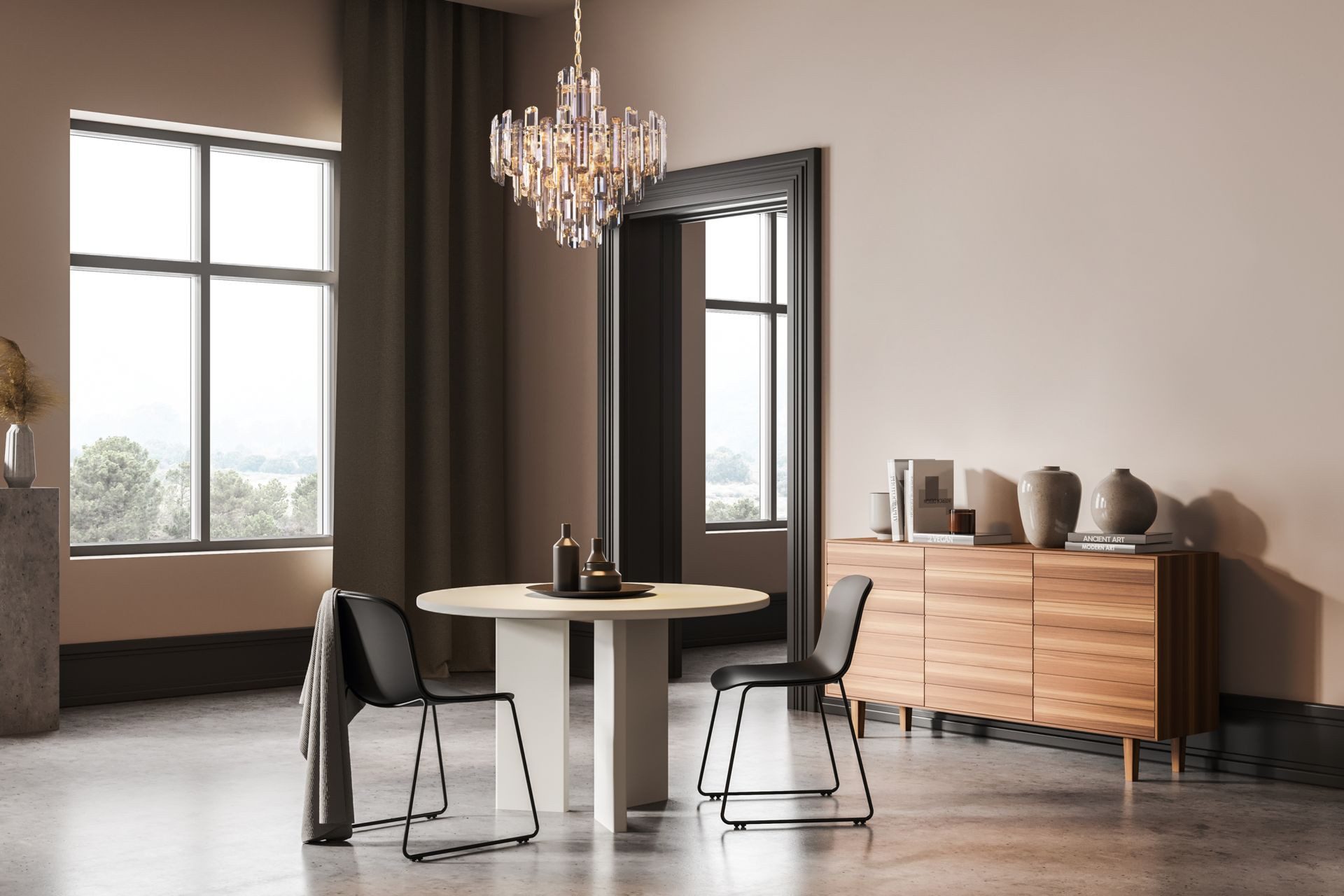 MAYTONI DECORATIVE LIGHTING Pendelleuchte Flare 1 48.8x49.3x48.8 cm, ohne Leuchtmittel, hochwertige Design Lampe & dekoratives Raumobjekt