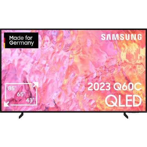 Samsung GQ65Q60CAU LED-Fernseher (163 cm/65 Zoll, Smart-TV, 100% Farbvolumen mit Quantum Dots,Quantum HDR,AirSlim,Gaming Hub)