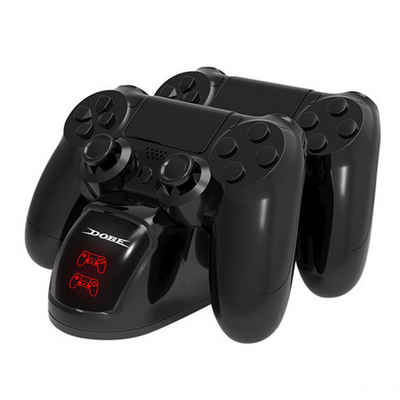 DTC GmbH PlayStation 4-Controller (Ladestation,Ladegerät Station für PS4/Pro/Slim Controller)