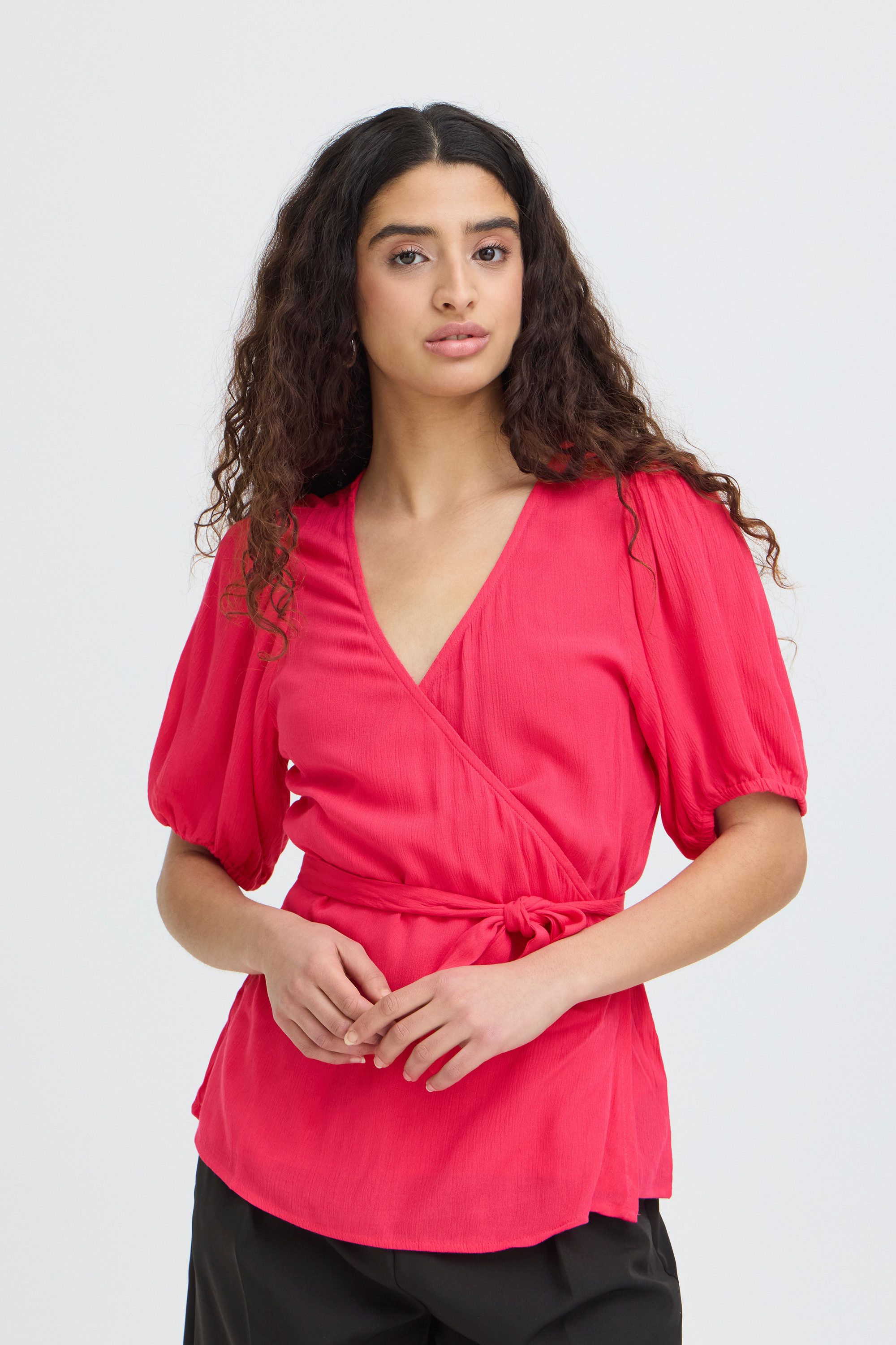 Ichi Kurzarmbluse Kurzarm-Bluse IHTAMIA