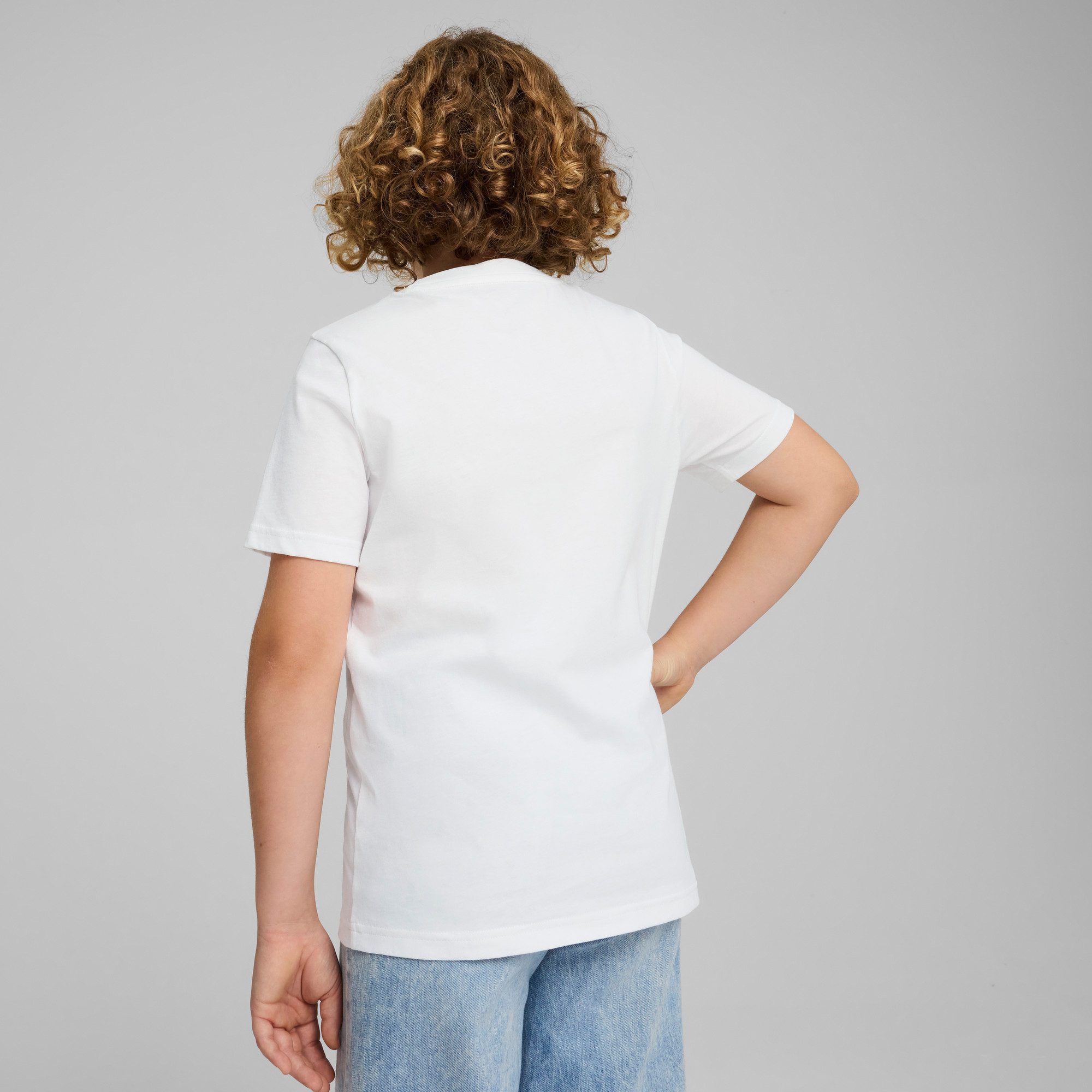 PUMA T-Shirt ESS NO 1 LOGO TEE B mit Rundhalsausschnitt, kurzärmlig, ohne Kapuze – Bild 2 von 5