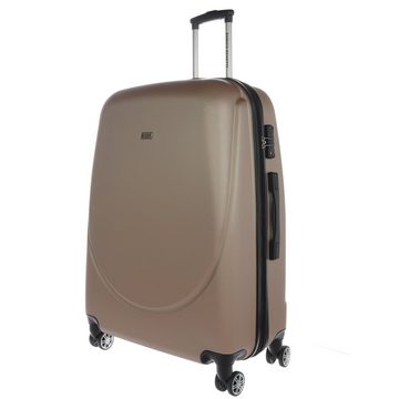 HTI-Living Kofferset Reisekoffer 3-teiliges Set Trolleyset Gold, 4 Rollen, (Set, 3 tlg., 3 Koffer in verschiedenen Größen)