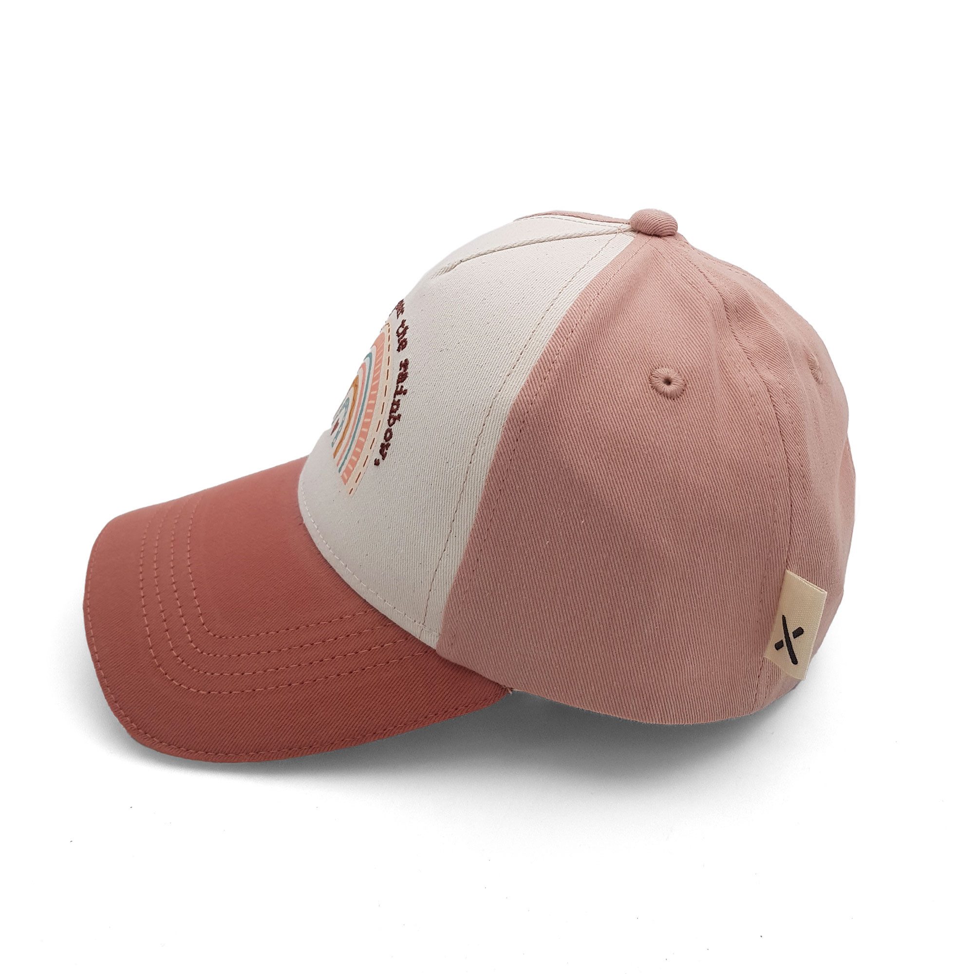 MAXIMO Baseball Cap (1-St) Regenbogen-Motiv, Basecap, 5-Panel, Klettverschluss, Mädchen