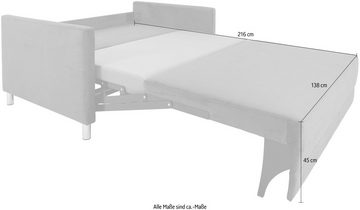 INOSIGN 2-Sitzer Manlius, mit Schlaffunktion, in einem Cord-Bezug