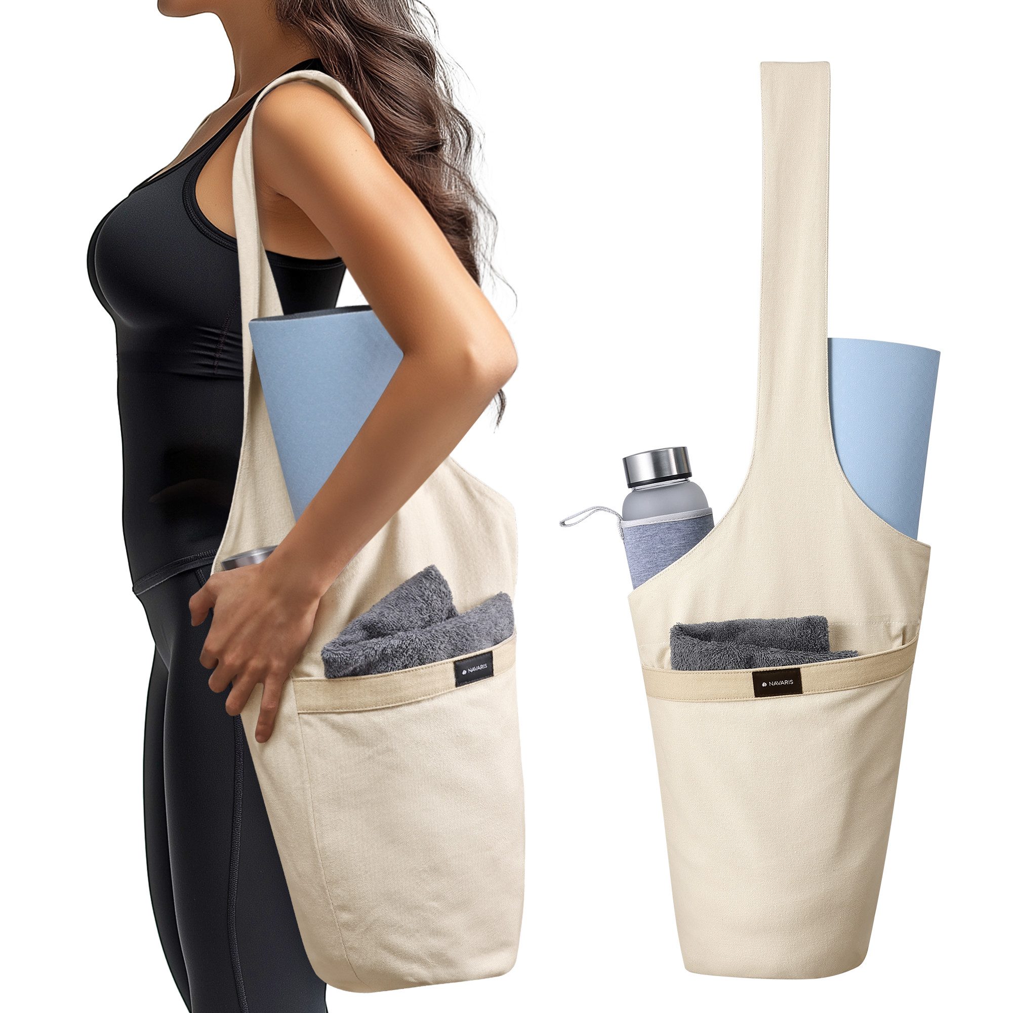 Fitnessmatte Tasche Yogamatte mit Fächern - Tragetasche - Taschen für Yogamatten