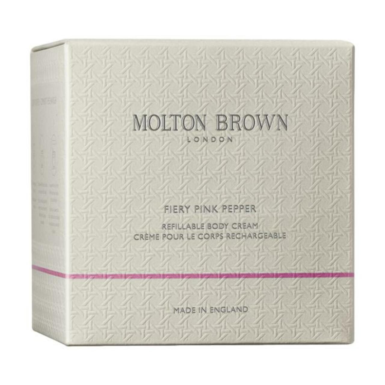 MOLTON BROWN Bodylotion Fiery Pink Pepper Wiederbefüllbare Körpercreme, für Alle Hauttypen
