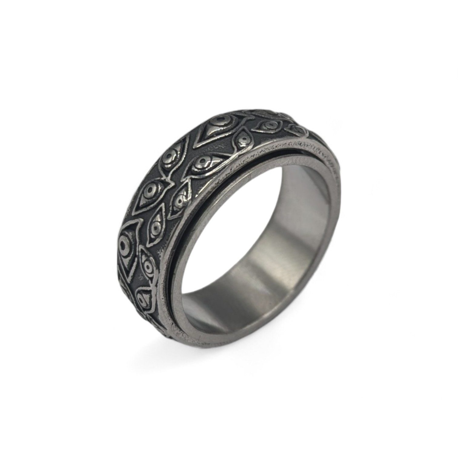 Eyecatcher Fingerring Anti Stress Fidget Ring Augen Anxiety Ring drehbar, D günstig online kaufen