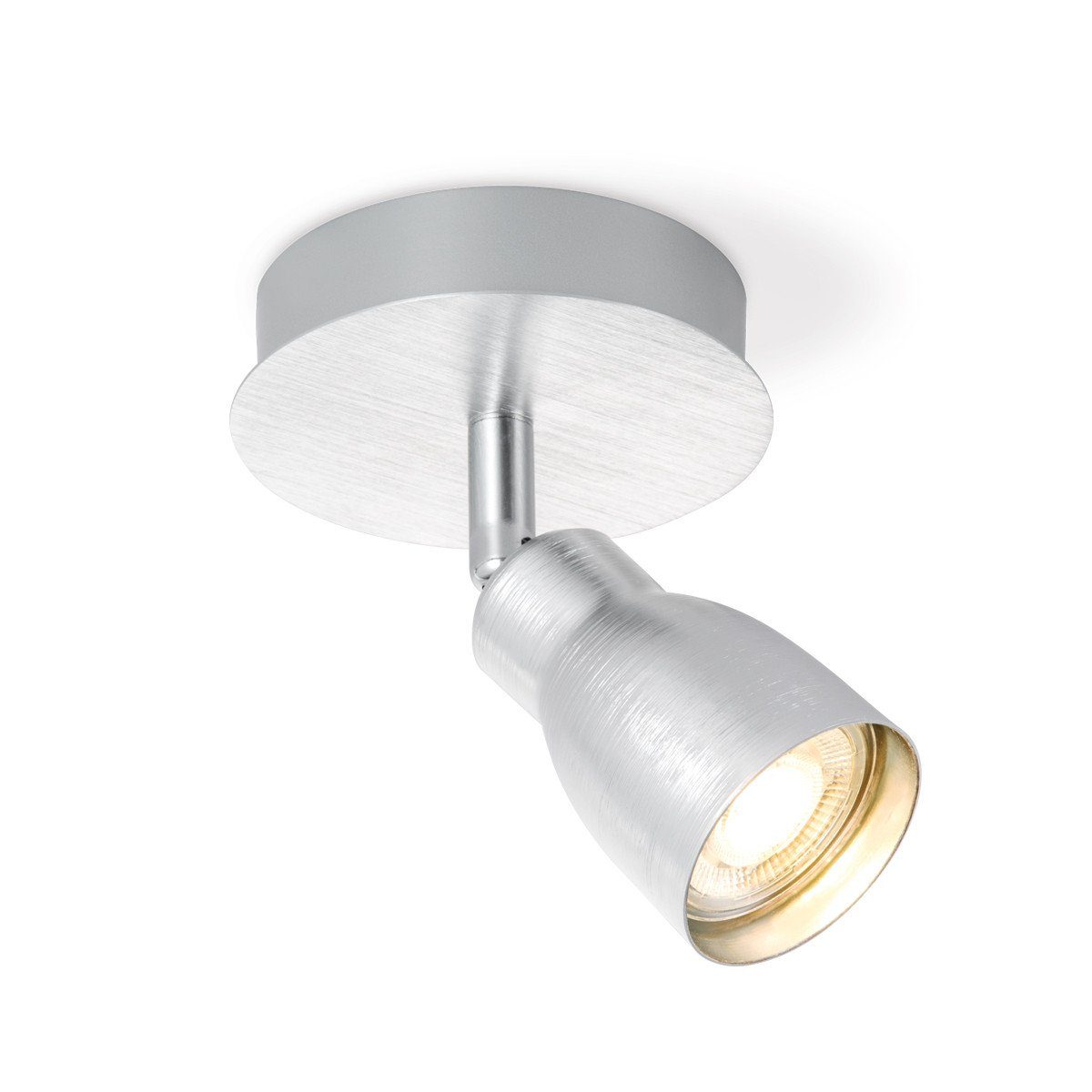 aluminium ALBA Leuchtmittel LED Einzelstrahler Deckenspot GU10 home Deckenleuchte home inkl. sweet